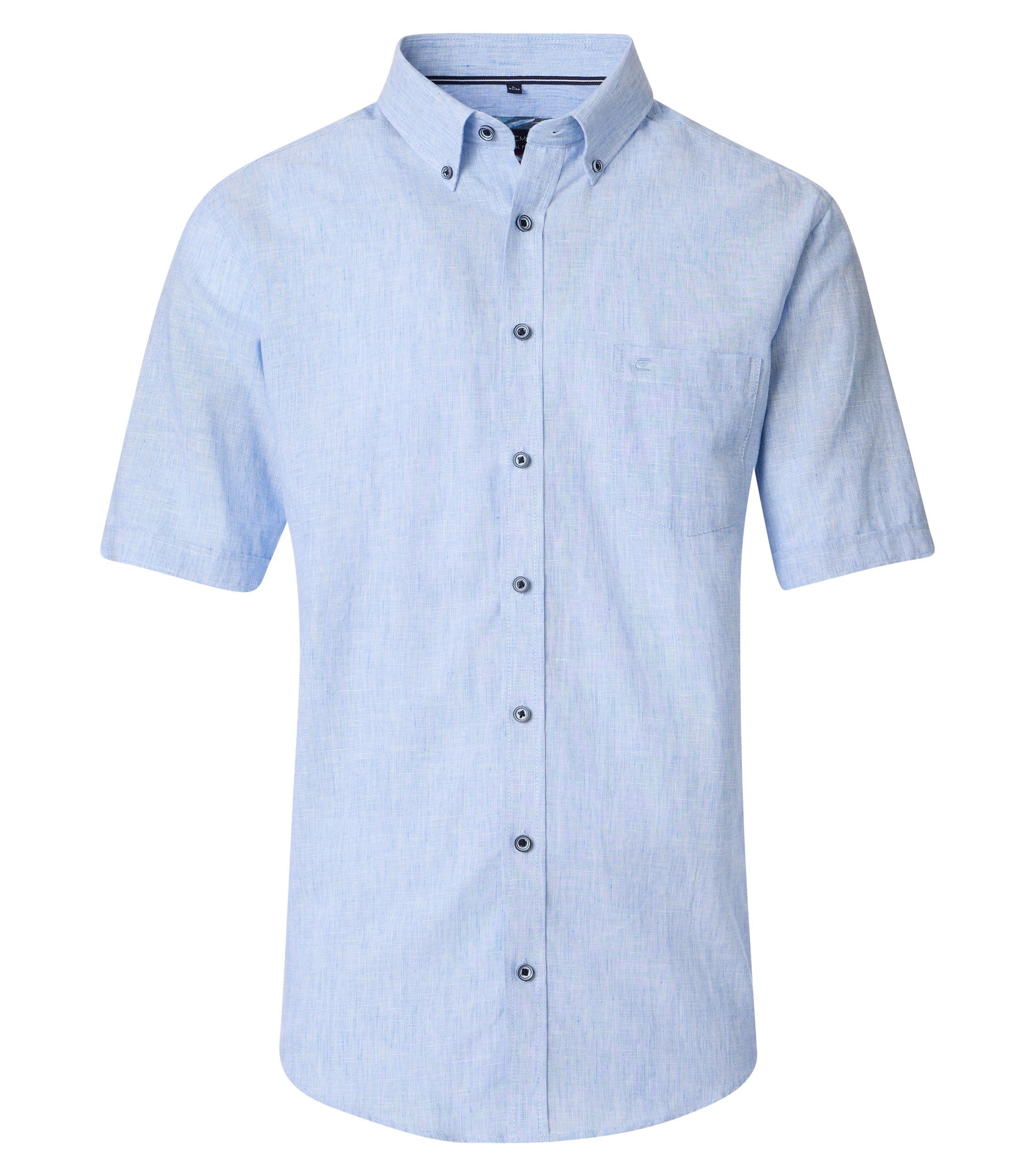 CASAMODA Kurzarmhemd "CASAMODA Leinenhemd Kurzarm uni" günstig online kaufen