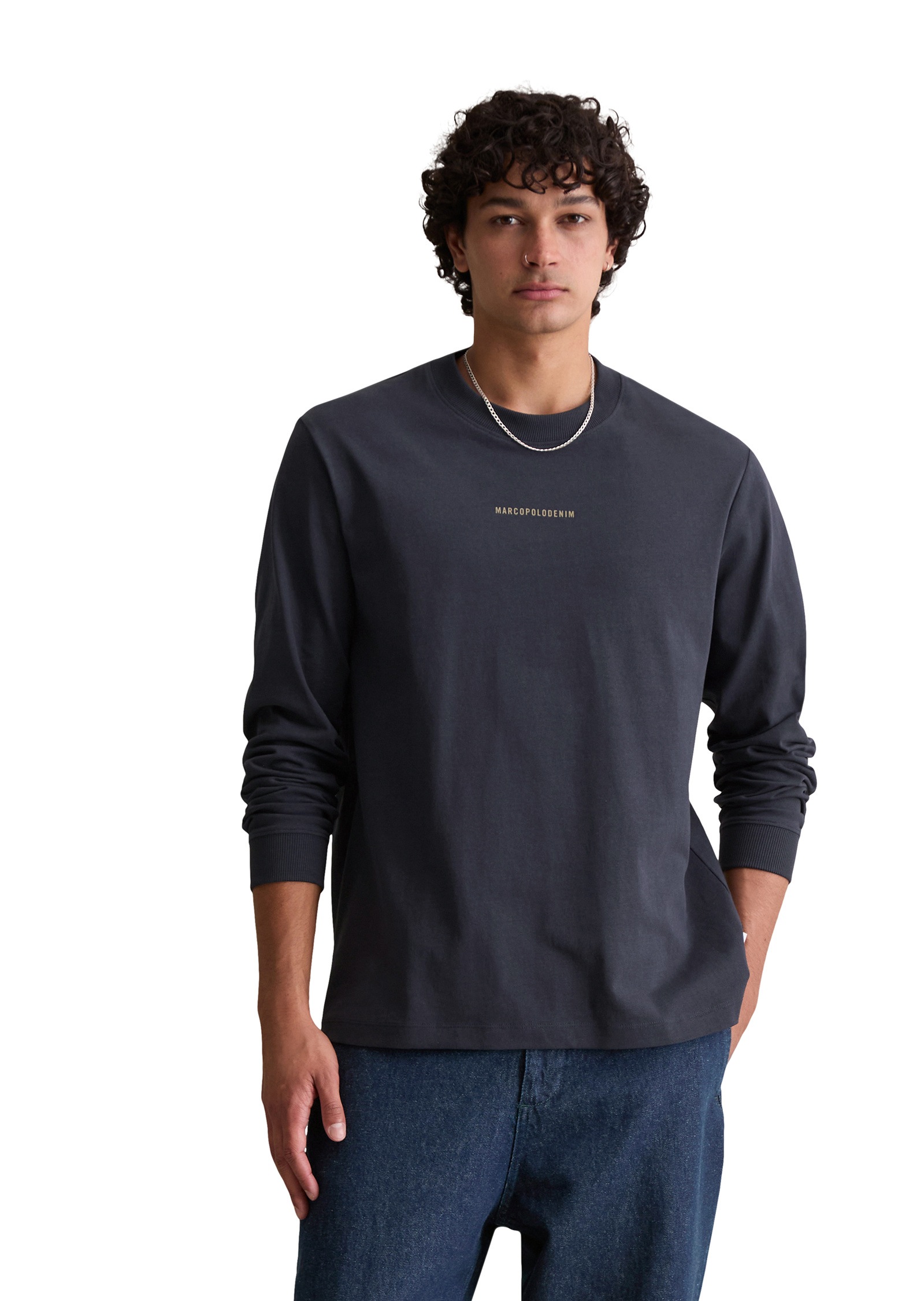 Marc OPolo DENIM Langarmshirt "aus Bio-Baumwolle" günstig online kaufen