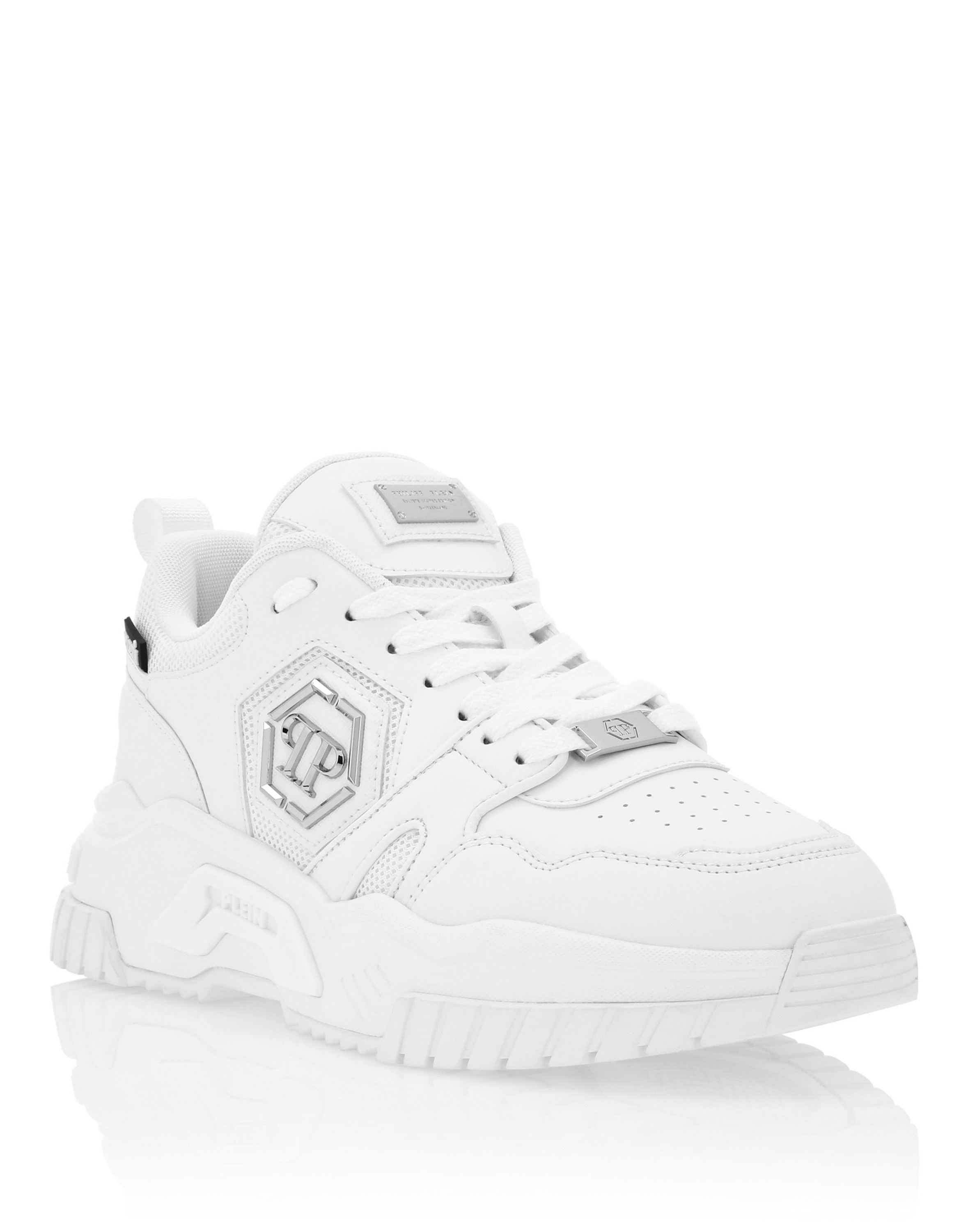 PHILIPP PLEIN Damen Sneaker "Hexagon", Gr. 3501, weiß, Schuhe