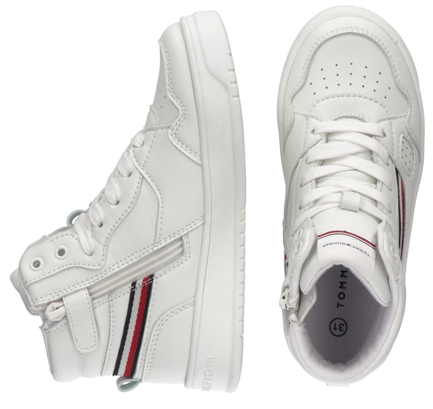 Tommy Hilfiger Sneaker »STRIPES LACE-UP Logofarben Textilband für in | mit SNEAKER«, BAUR ▷ HIGH TOP