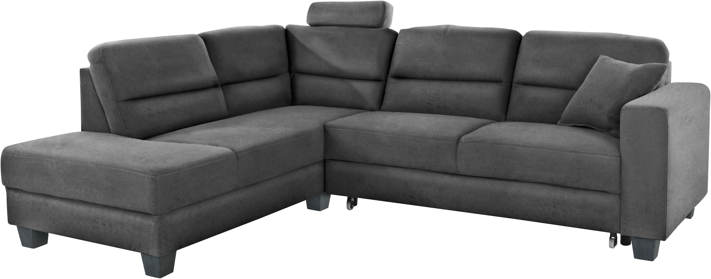 TRENDMANUFAKTUR Ecksofa »Chamber, zeitlos und modern, hoher Sitzkomfort, L-Form«, wahlweise mit Schlaffunktion