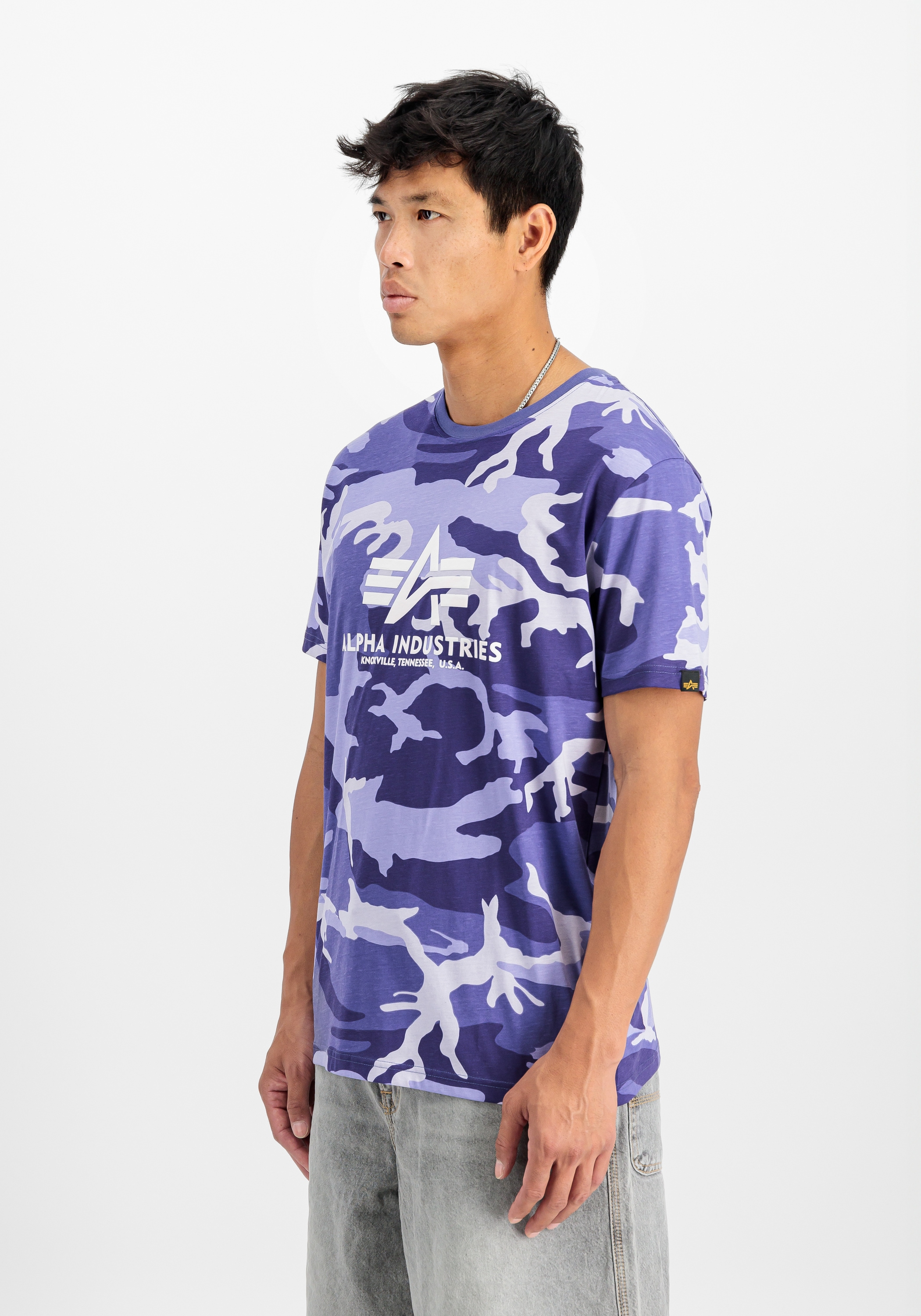 Alpha Industries T-Shirt »Alpha Industries Men - T-Shirts Basic T-Shirt BL Camo PP«