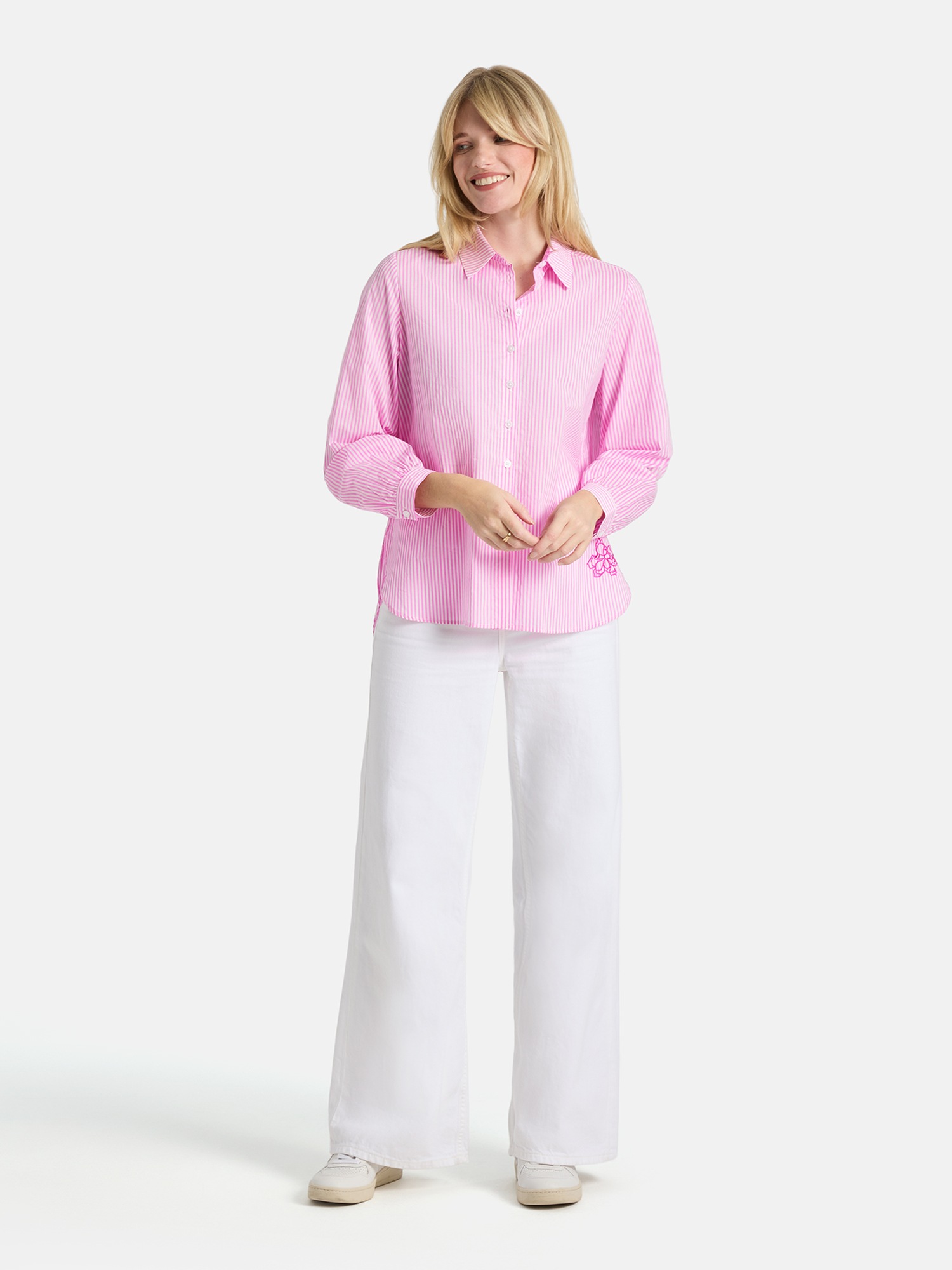 Thumbnail - Lieblingsstück Klassische Bluse "RaccaliL" aus 100% Baumwolle