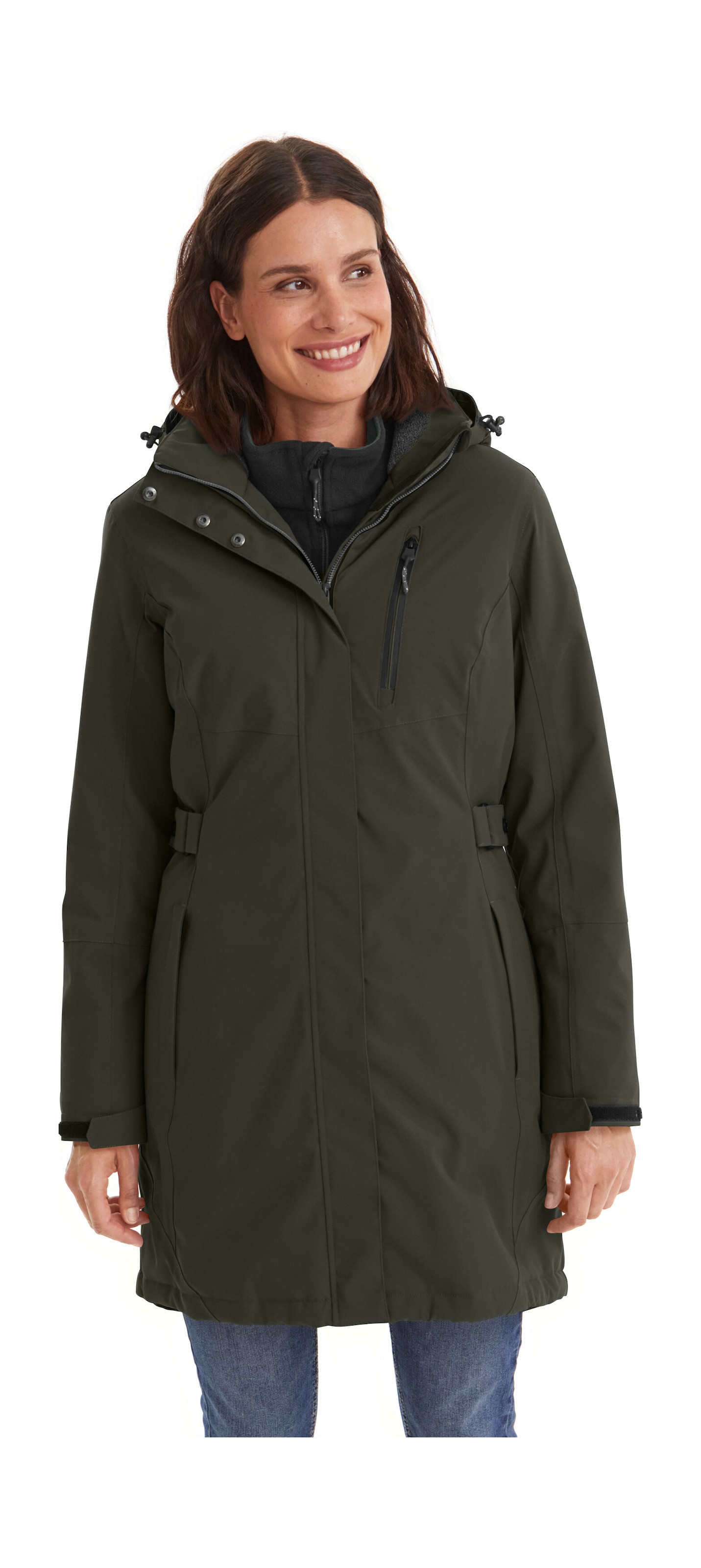 Killtec "KOW 165 WMN PRK" Wasser- und winddichter Parka mit Teddyfleece und abnehmbarer Kapuze