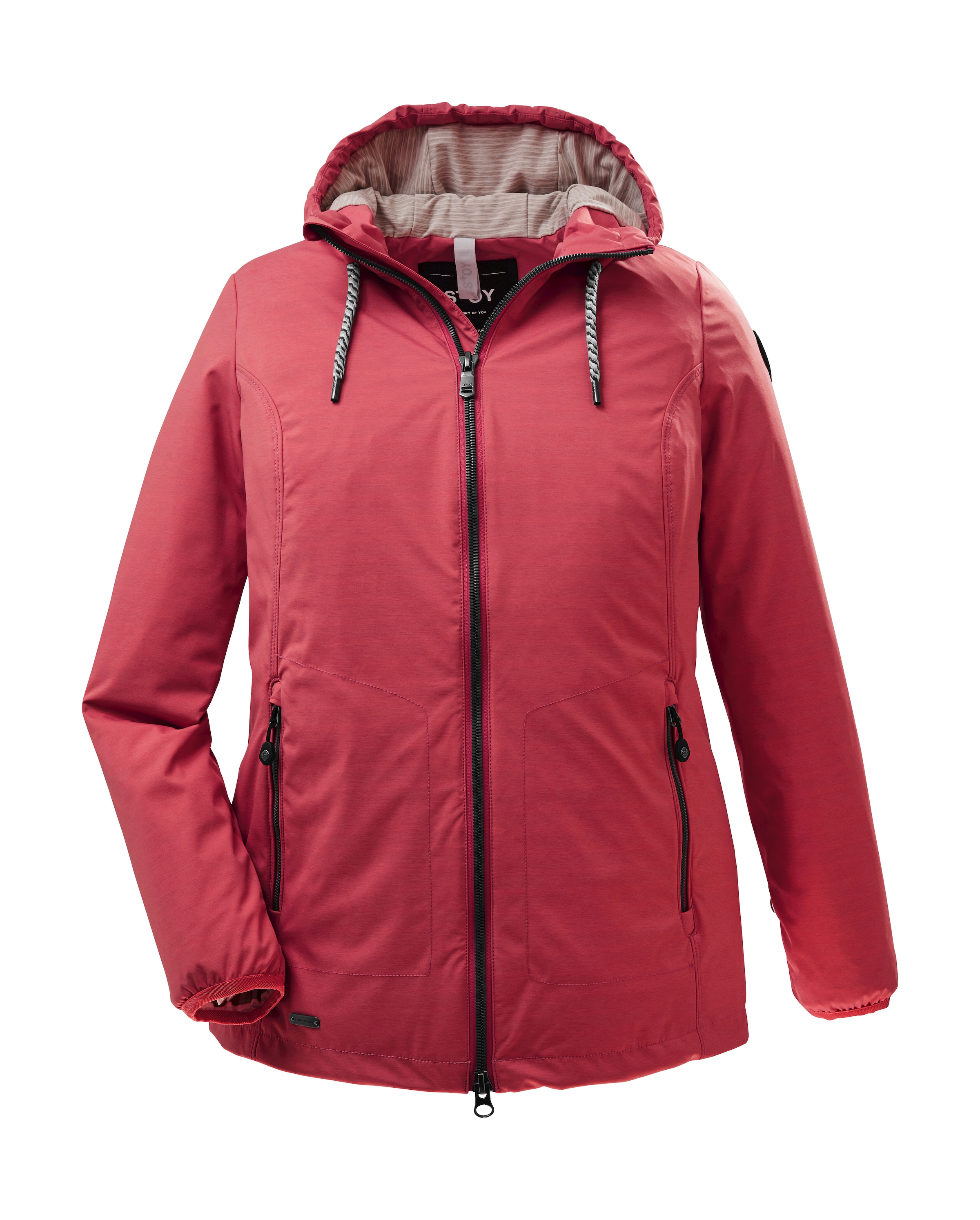 STOY Softshelljacke »STS 5 WMN SFTSHLL JCKT«, Softshelljacke: Plus-Size, wasserabweisend, atmungsaktiv