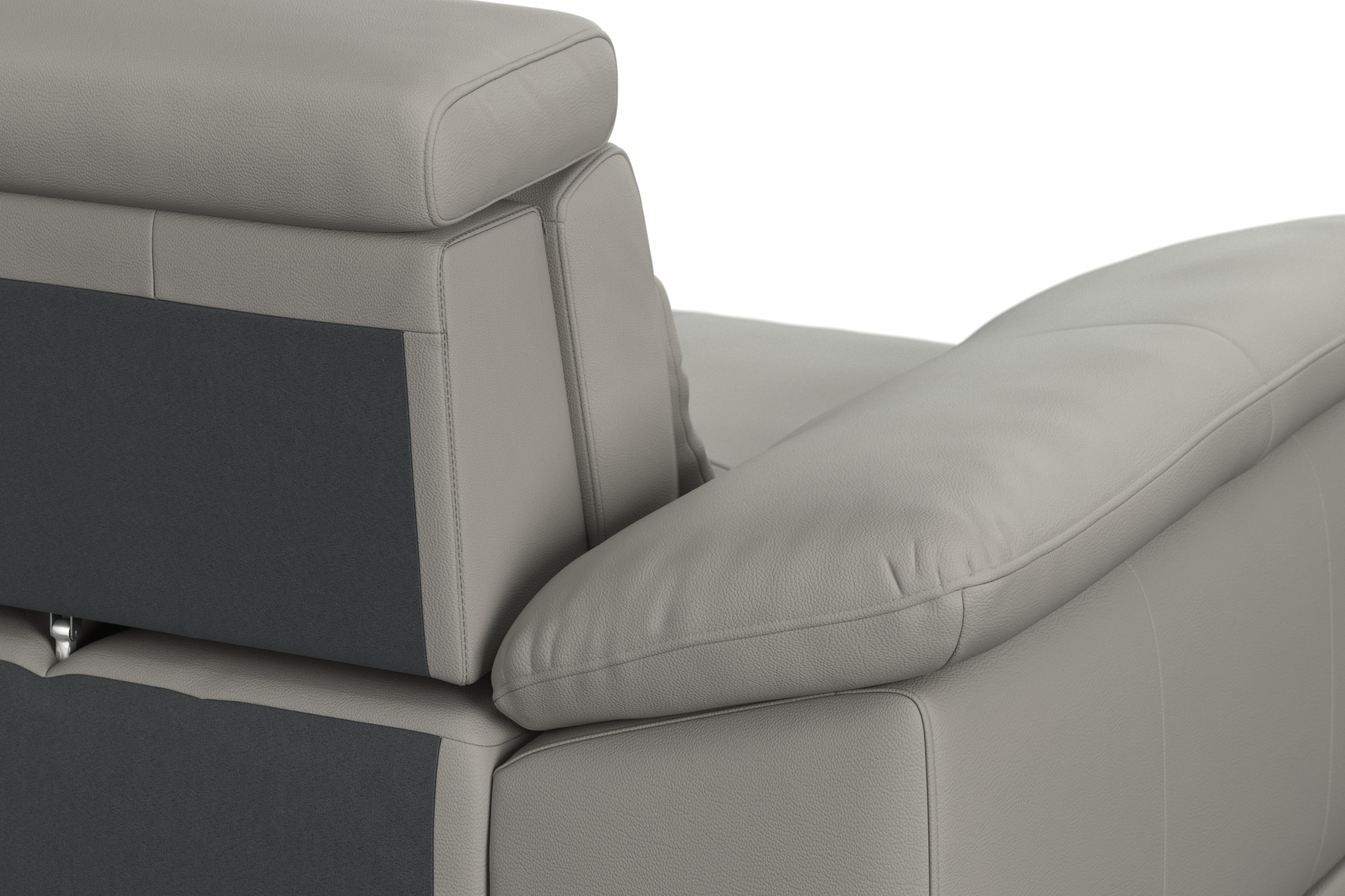 sit&more Ecksofa »Cabrio L-Form, mit Sitztiefenverstellung, Arm- und Kopfteilverstellung«, 3 Nierenkissen, Federkern, optional Bettfunktion und Stauraum