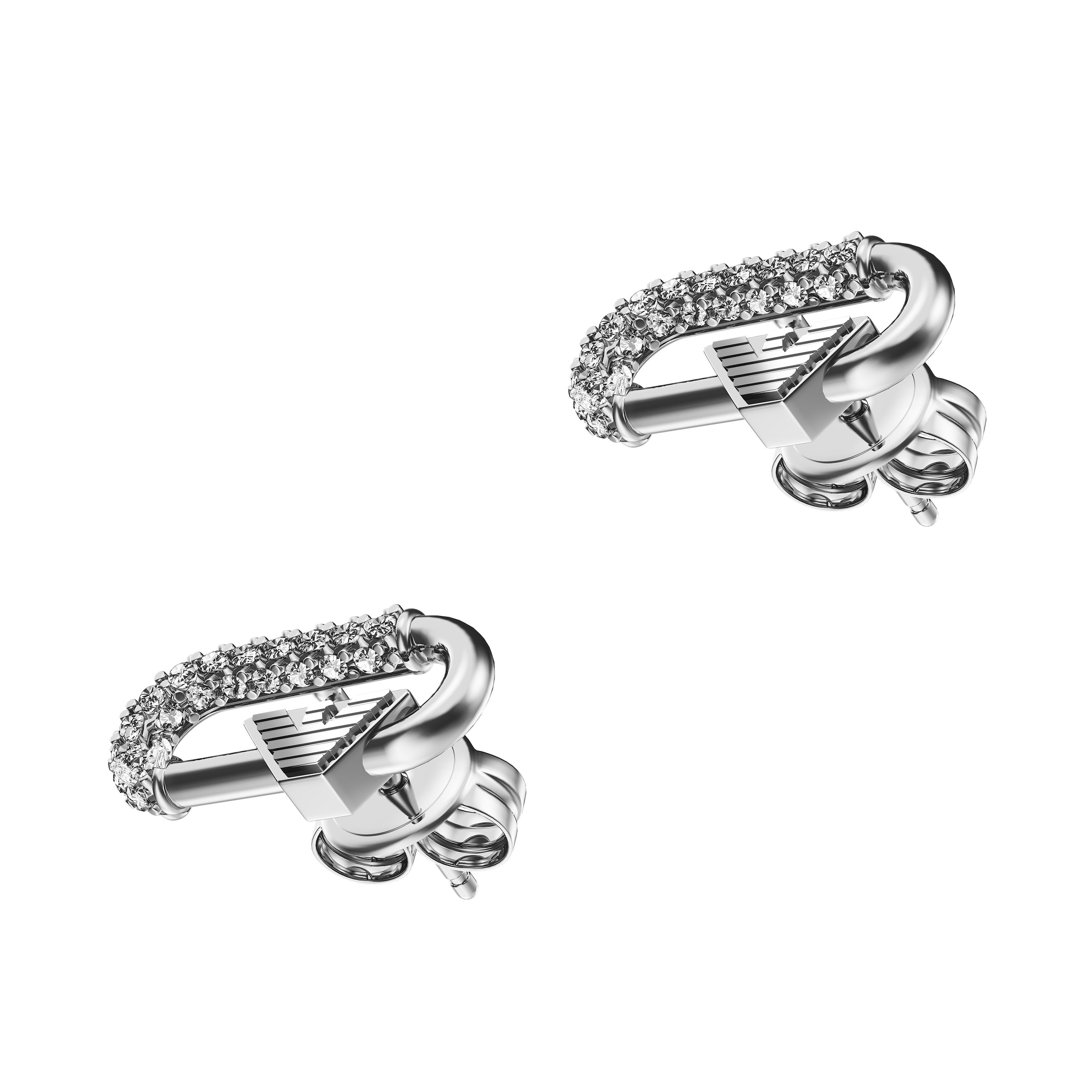 Emporio Armani Paar Ohrstecker mit Zirkonia (synth.)