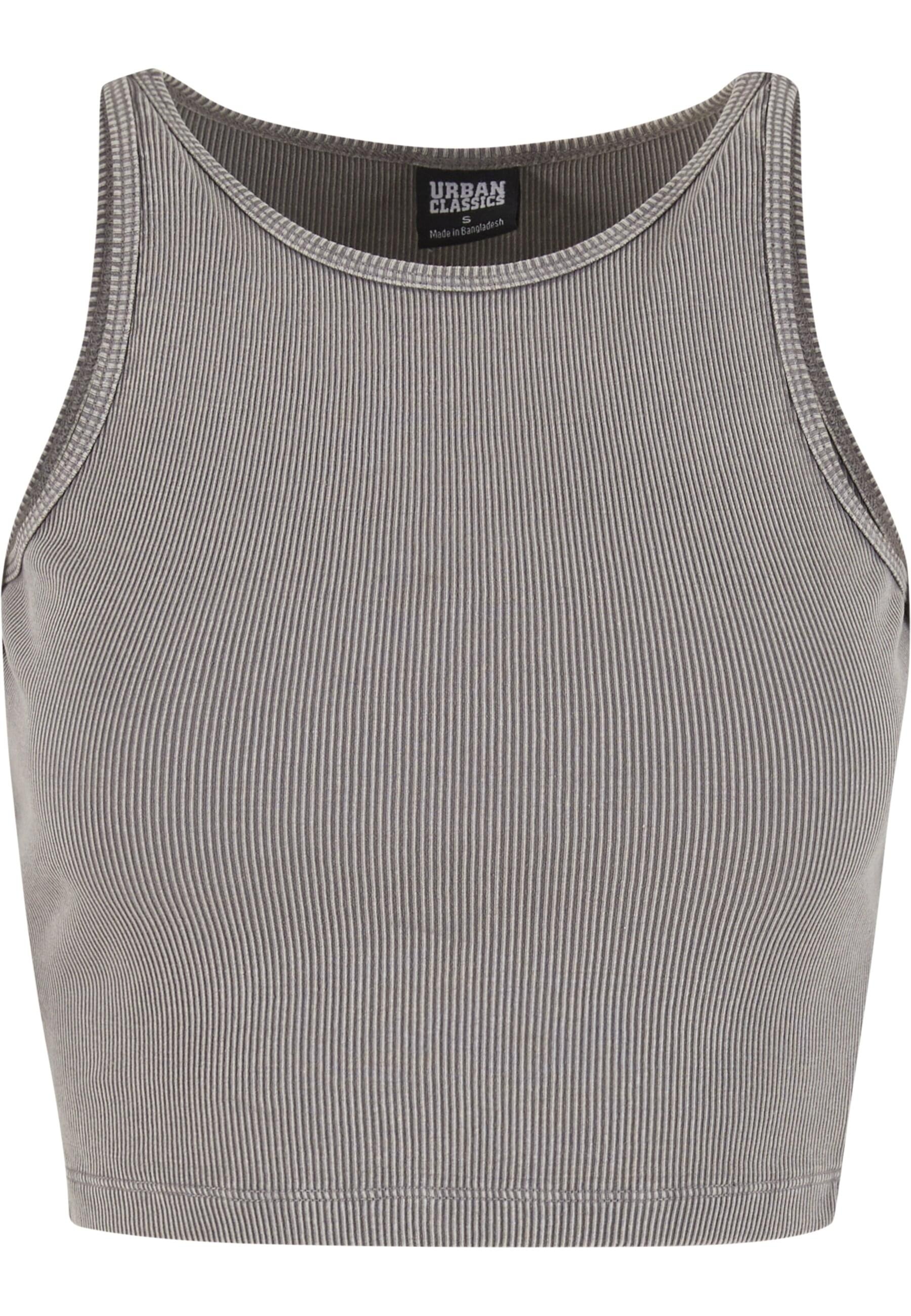 URBAN CLASSICS T-Shirt "Urban Classics Ladies Washed Rib Jersey Cropped Top günstig online kaufen