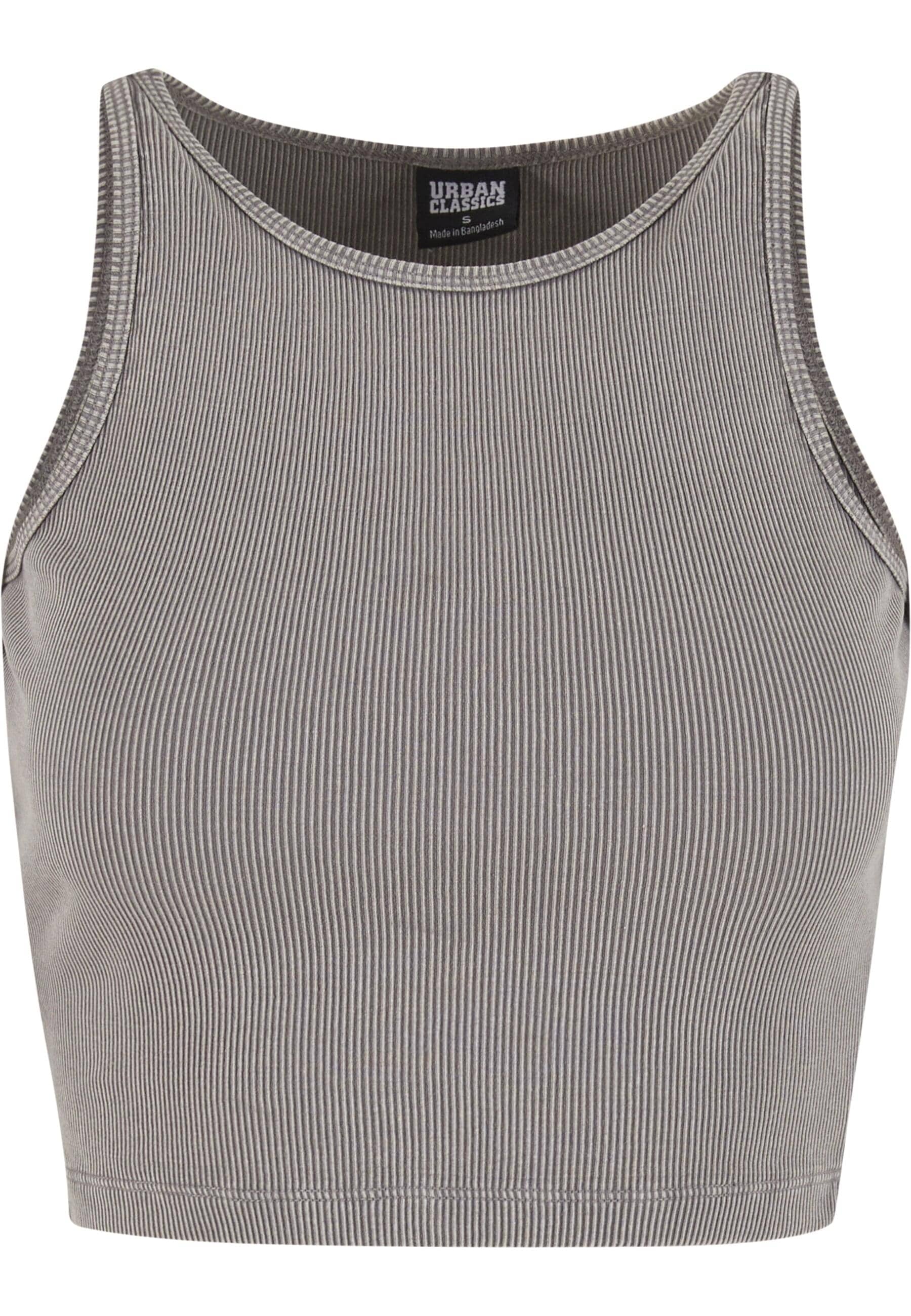 URBAN CLASSICS T-Shirt "Urban Classics Ladies Washed Rib Jersey Cropped Top günstig online kaufen