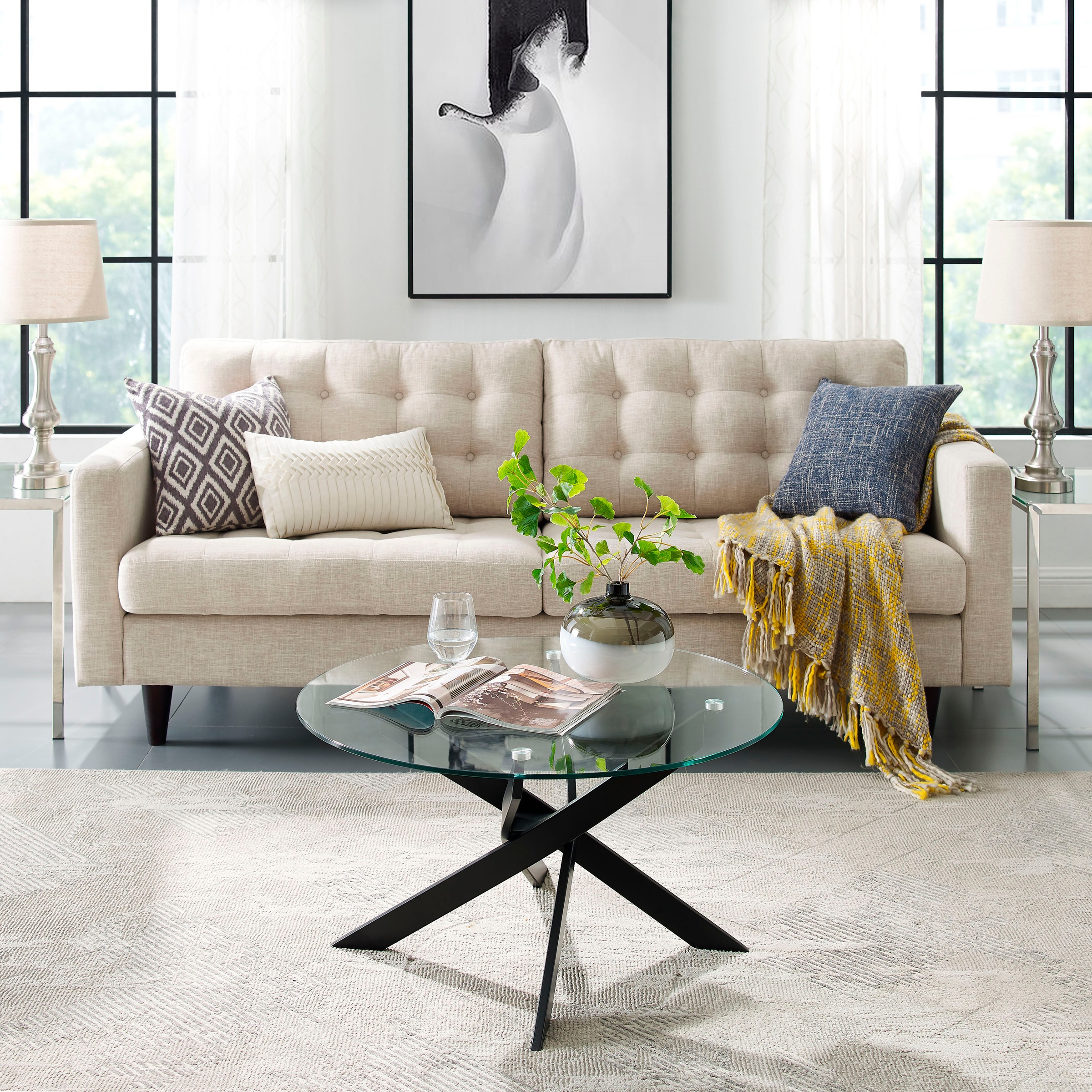 Leonique Couchtisch "Luzie, TOPSELLER, OTTOs Choice" unterschiedliches Bein günstig online kaufen