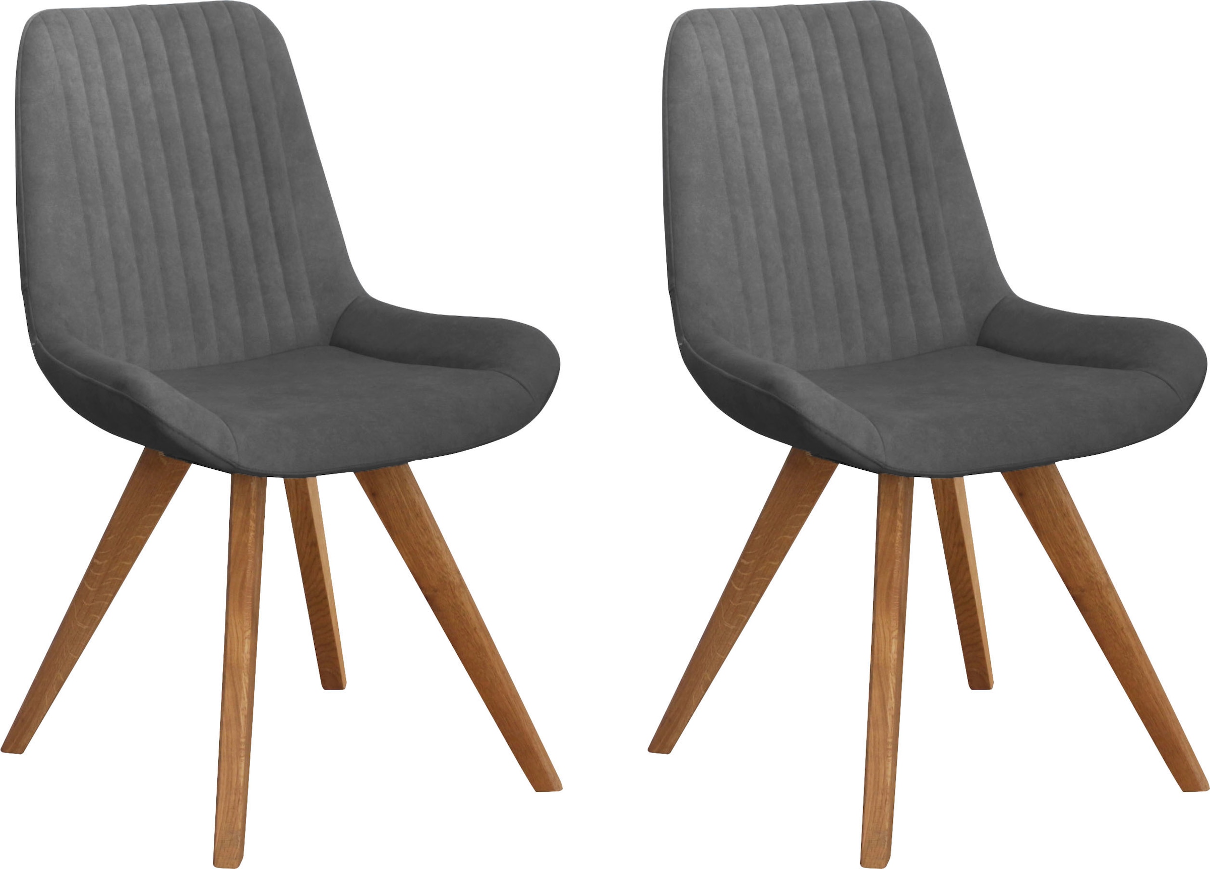 OTTO home Schalenstuhl "Bratislava" (Set) 2 Stk.Gestell Eiche massiv geölt, günstig online kaufen