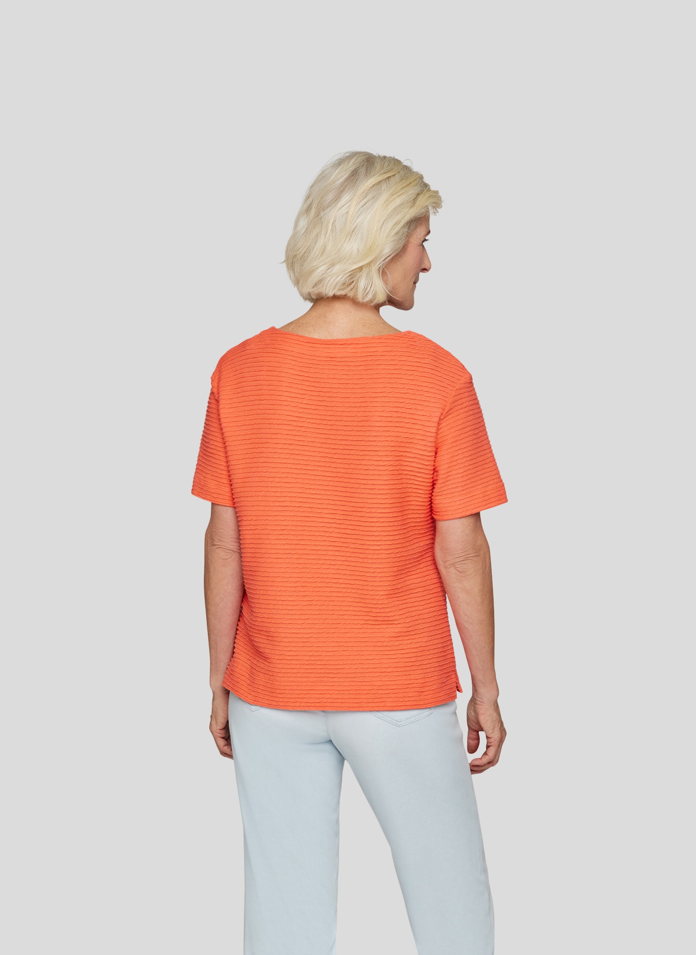 Rabe Rundhalsshirt, mit Struktur-Optik