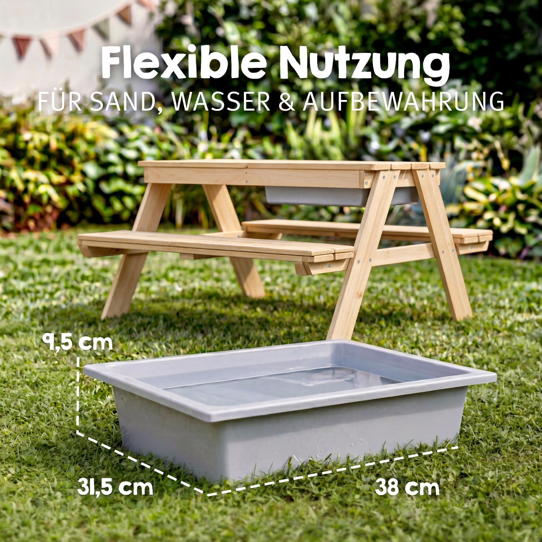 roba® Garten-Kindersitzgruppe »Outdoor+ mit Spielwannen«