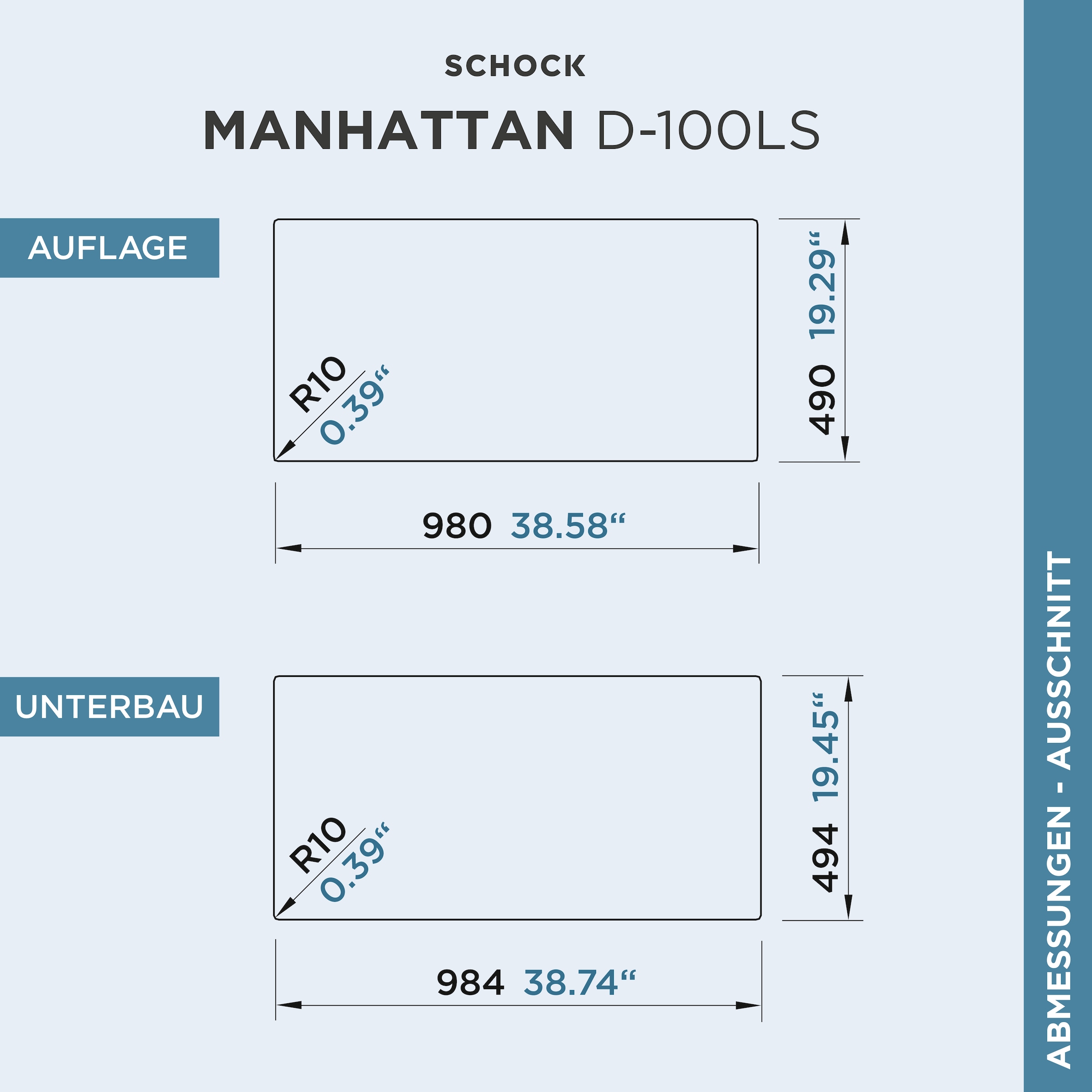 Schock Granitspüle »Manhattan D-100L«