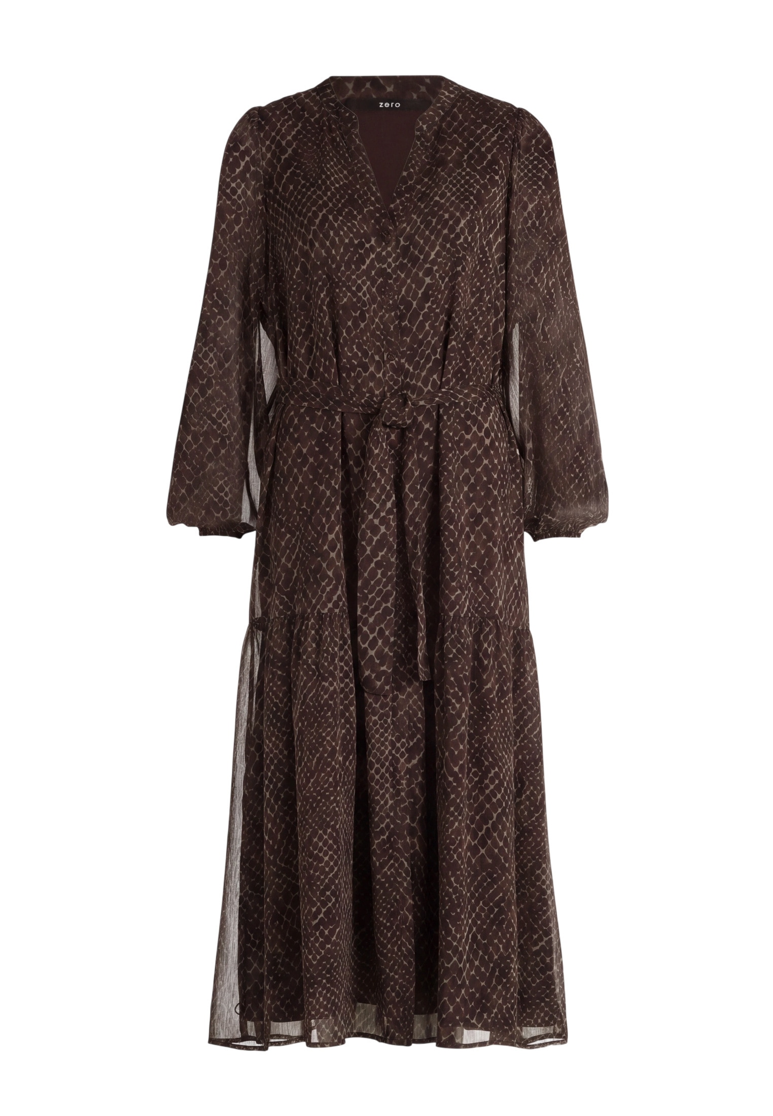 Zero Maxikleid »Damen mit Gürtel« Material