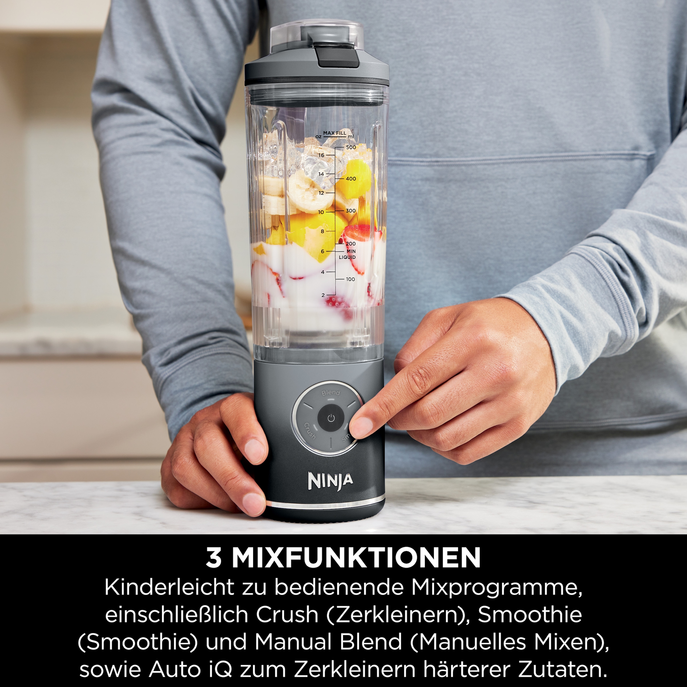 NINJA Standmixer »Blast Max - Grau BC251EUGY«