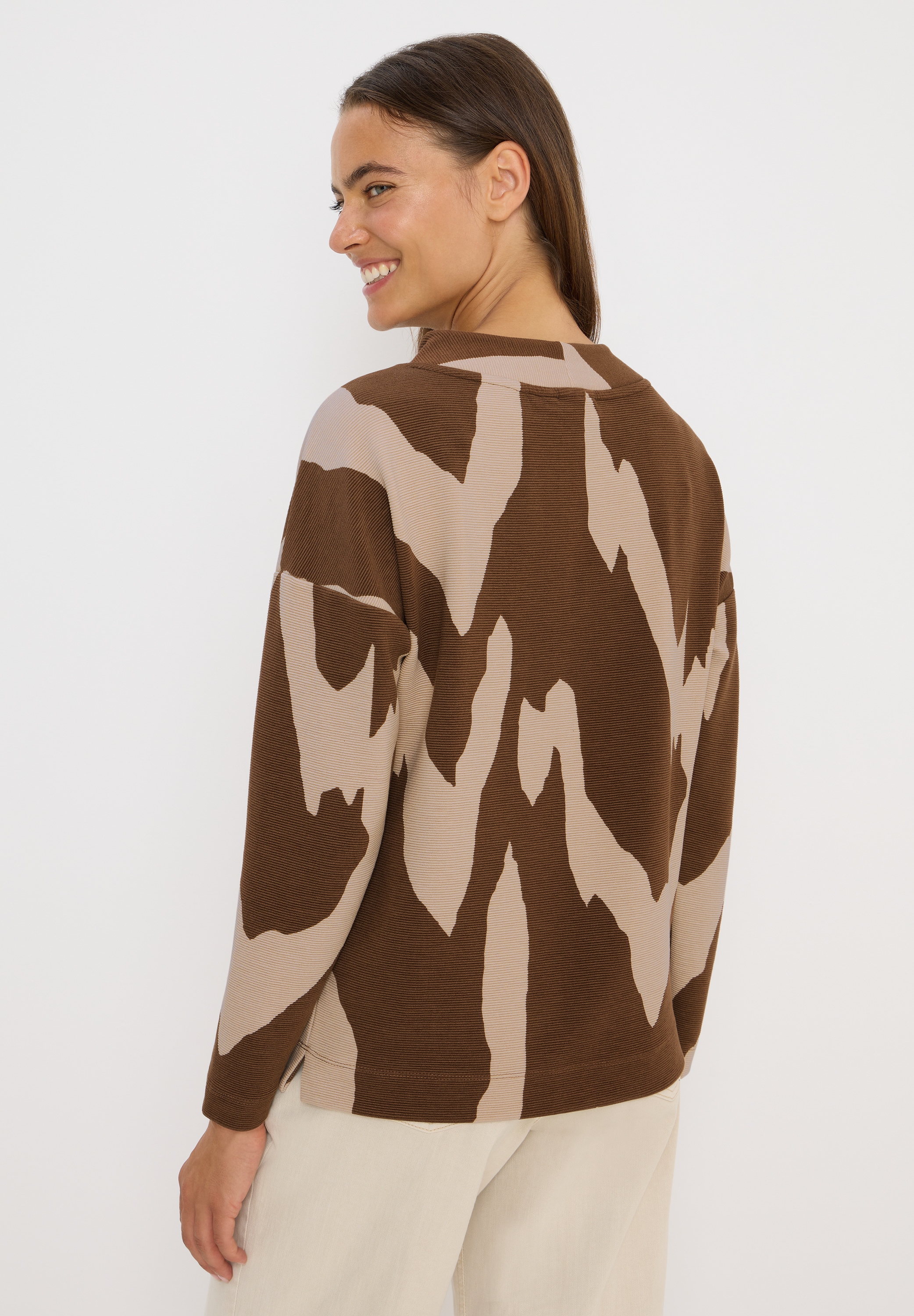 Cecil Langarmshirt, aus strecthigem Viskosematerial