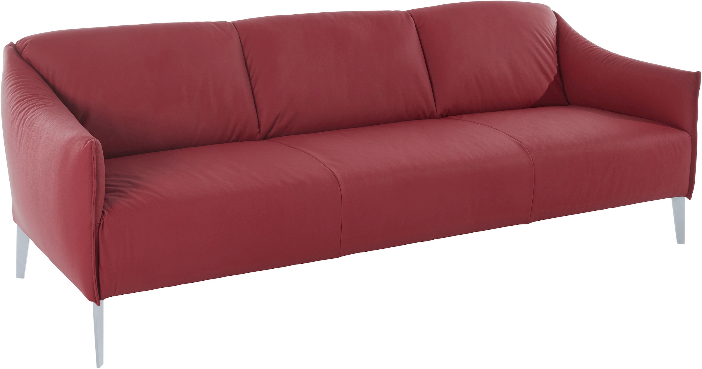 W.SCHILLIG 3-Sitzer »sally«, mit Metall-Winkelfüßen in Silber matt, Breite 224 cm