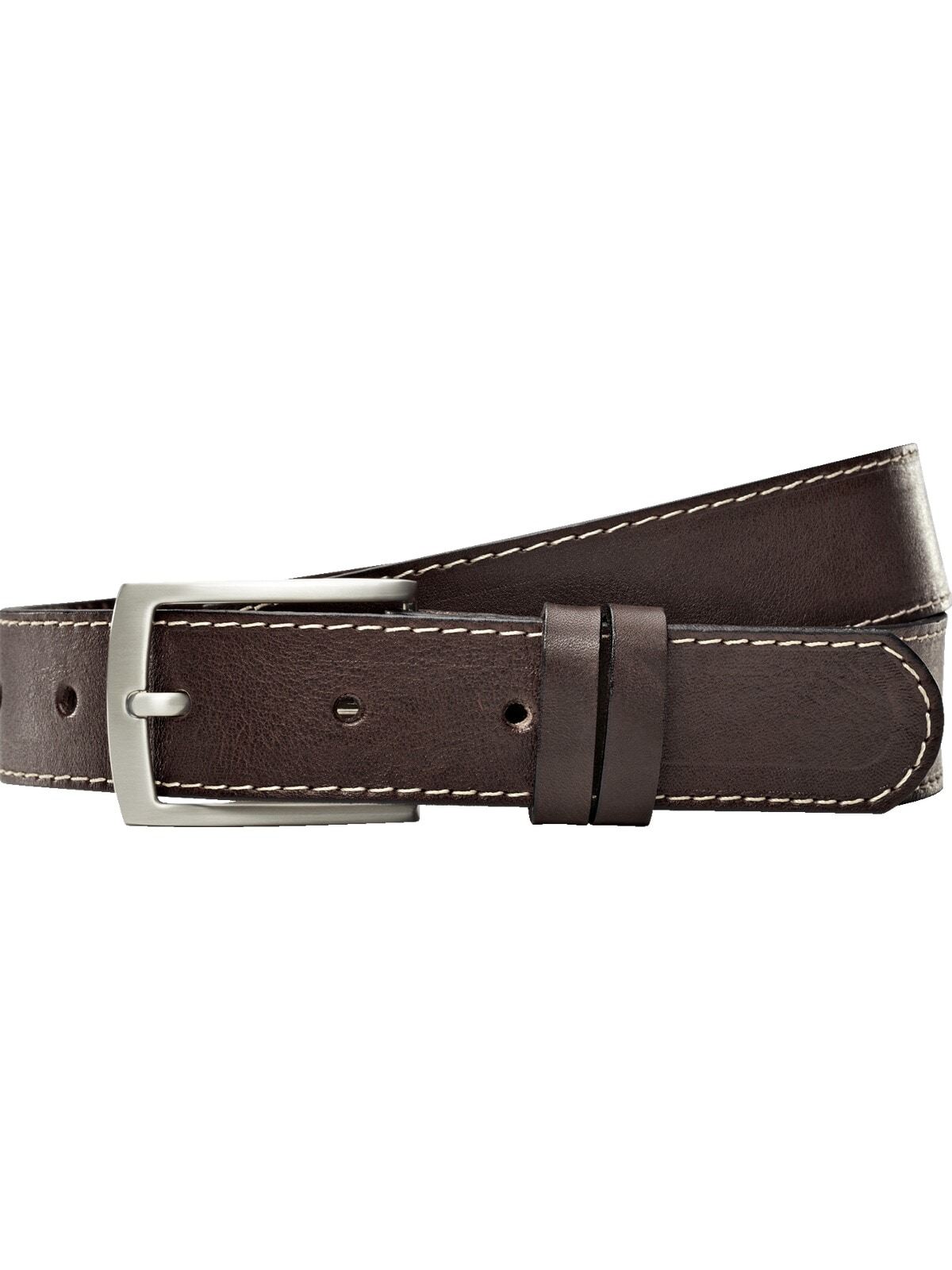 Ledergürtel BABISTA "Ledergürtel MILANVERRO", Herren, Gr. 90, braun (dunkelbraun), Obermaterial: 100% Rindsleder Leather cow., Gürtel Ledergürtel