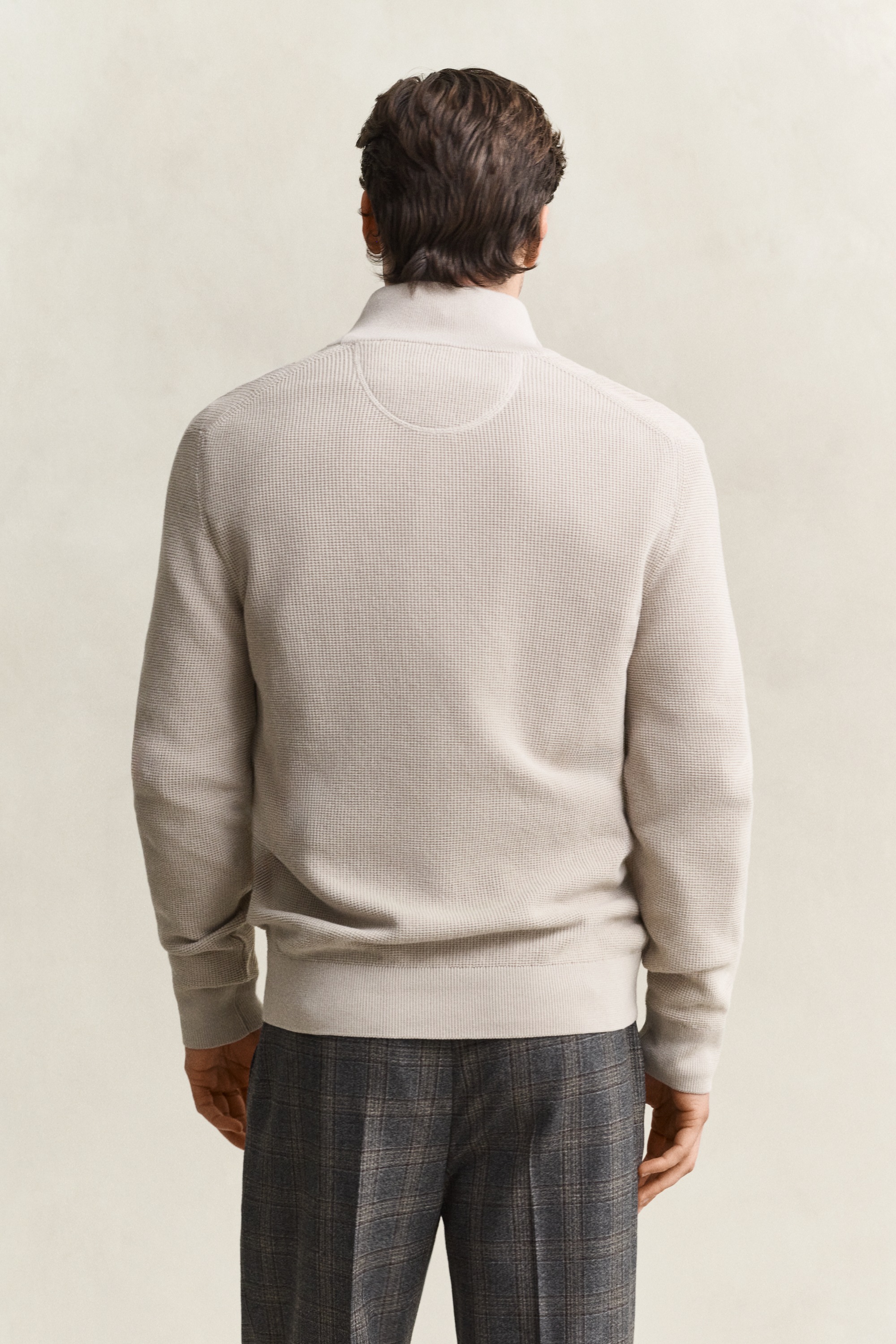 Gant Troyer »MICRO TEXTURED COTTON HALF ZIP« Regular fit mit Troyerkragen