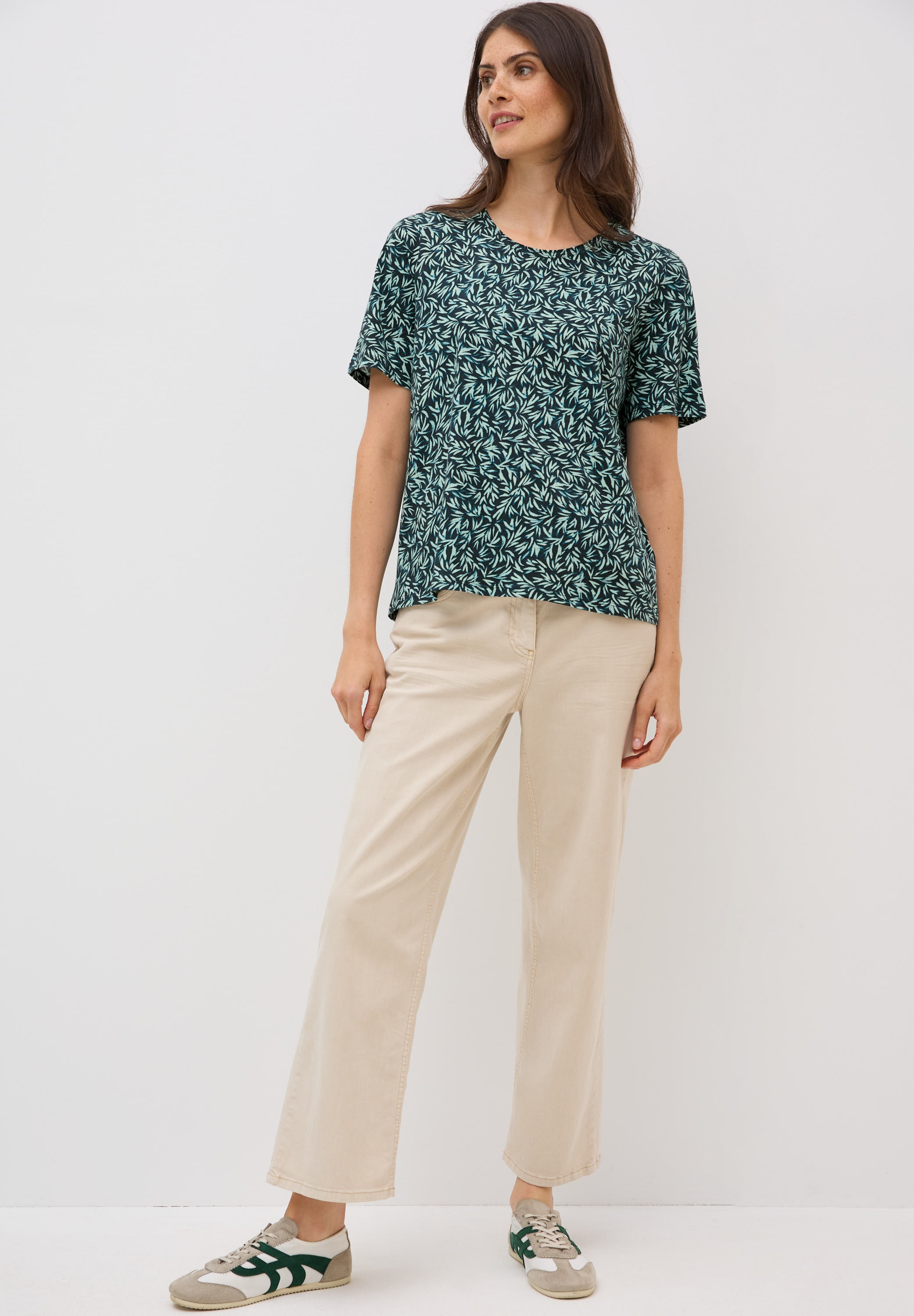 Cecil Print-Shirt, aus reiner Baumwolle
