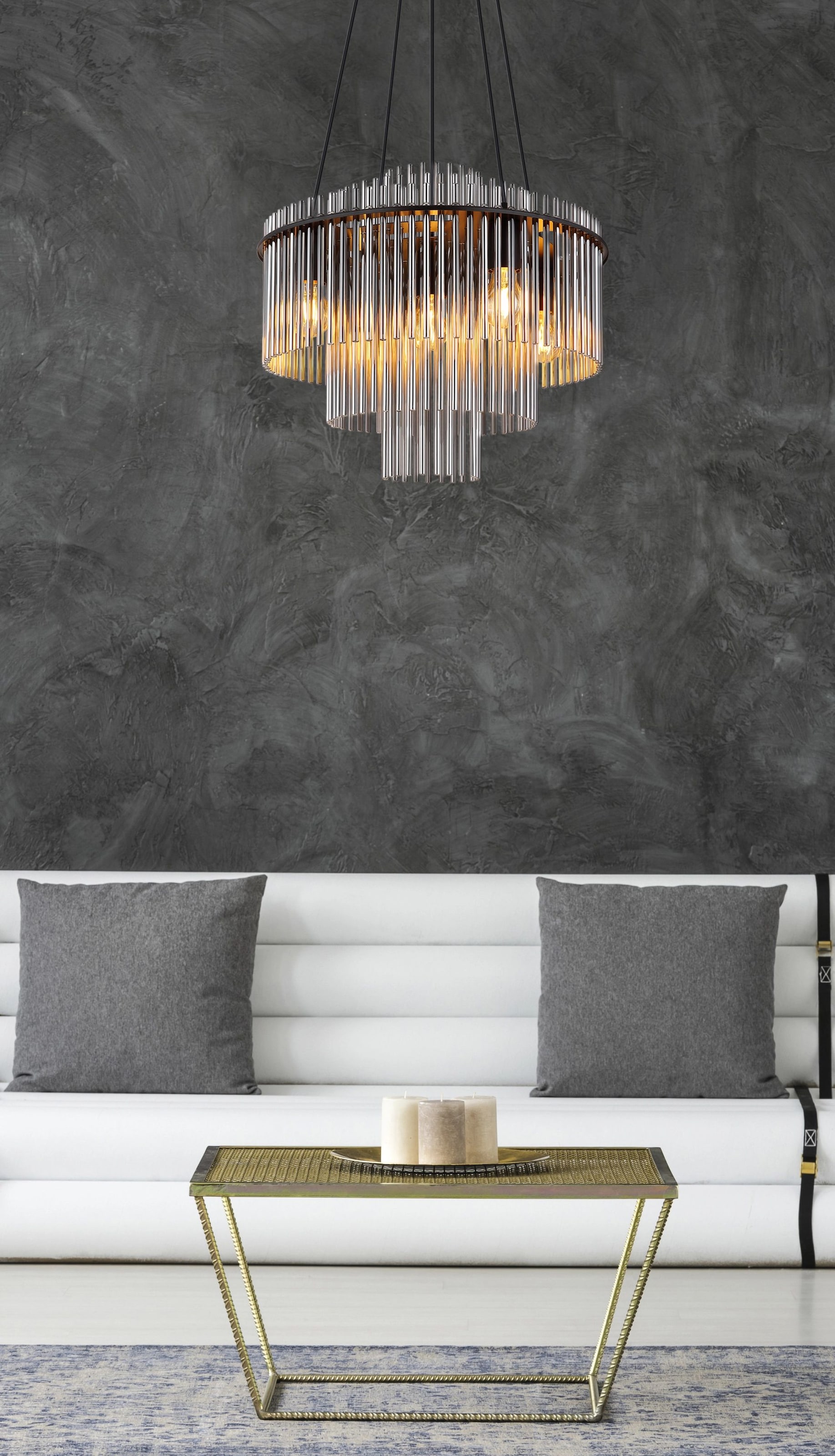 GLOBO LIGHTING LED-Hängeleuchte »GORLEY«, 5 flammig, Leuchtmittel E27 | ohne Leuchtmittel, geeignet für E27 Leuchtmittel