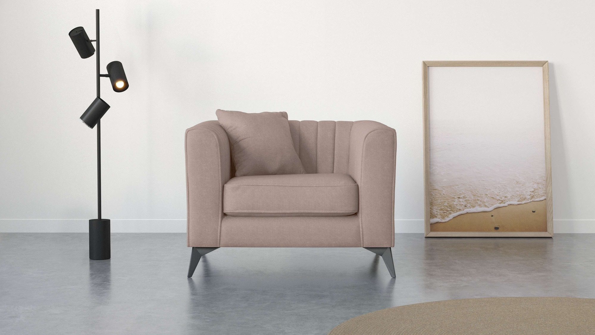 Places of Style Sessel "MATTHEW Loungesessel, Maße B/T/H: 99/86/74 cm", inc günstig online kaufen