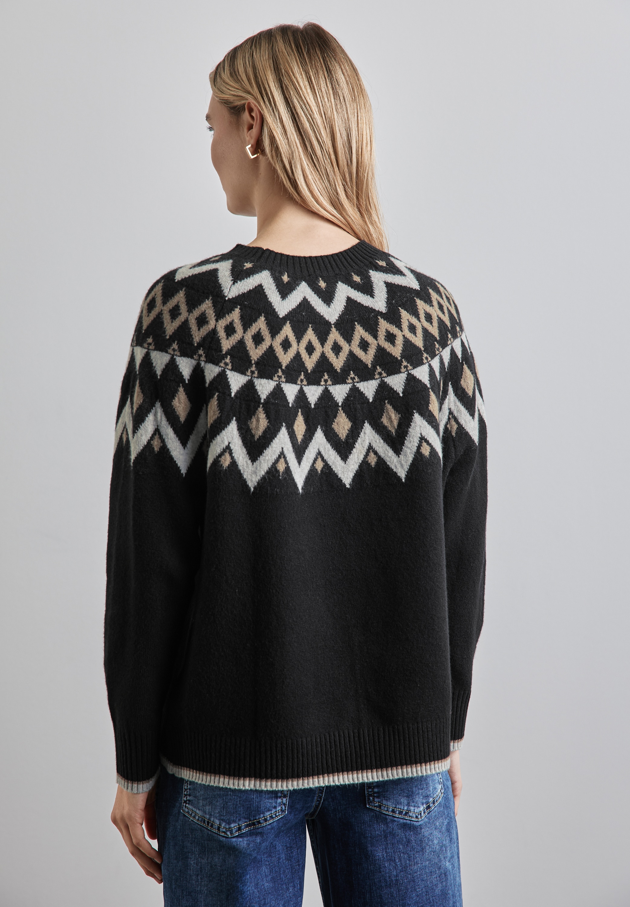 STREET ONE Strickpullover, mit Stehkragen