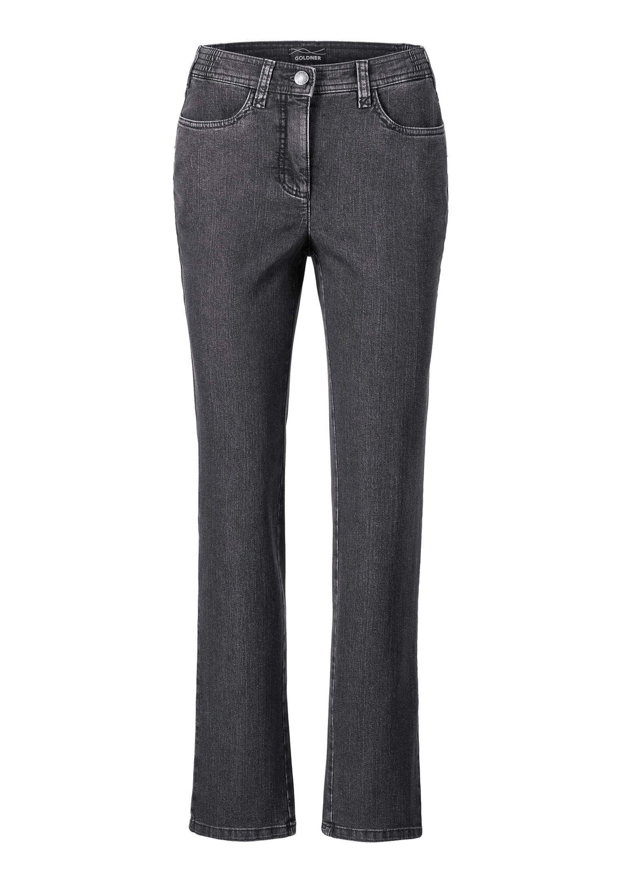 GOLDNER Regular-fit-Jeans "Denimhose mit Stretchkomfort" Ohne