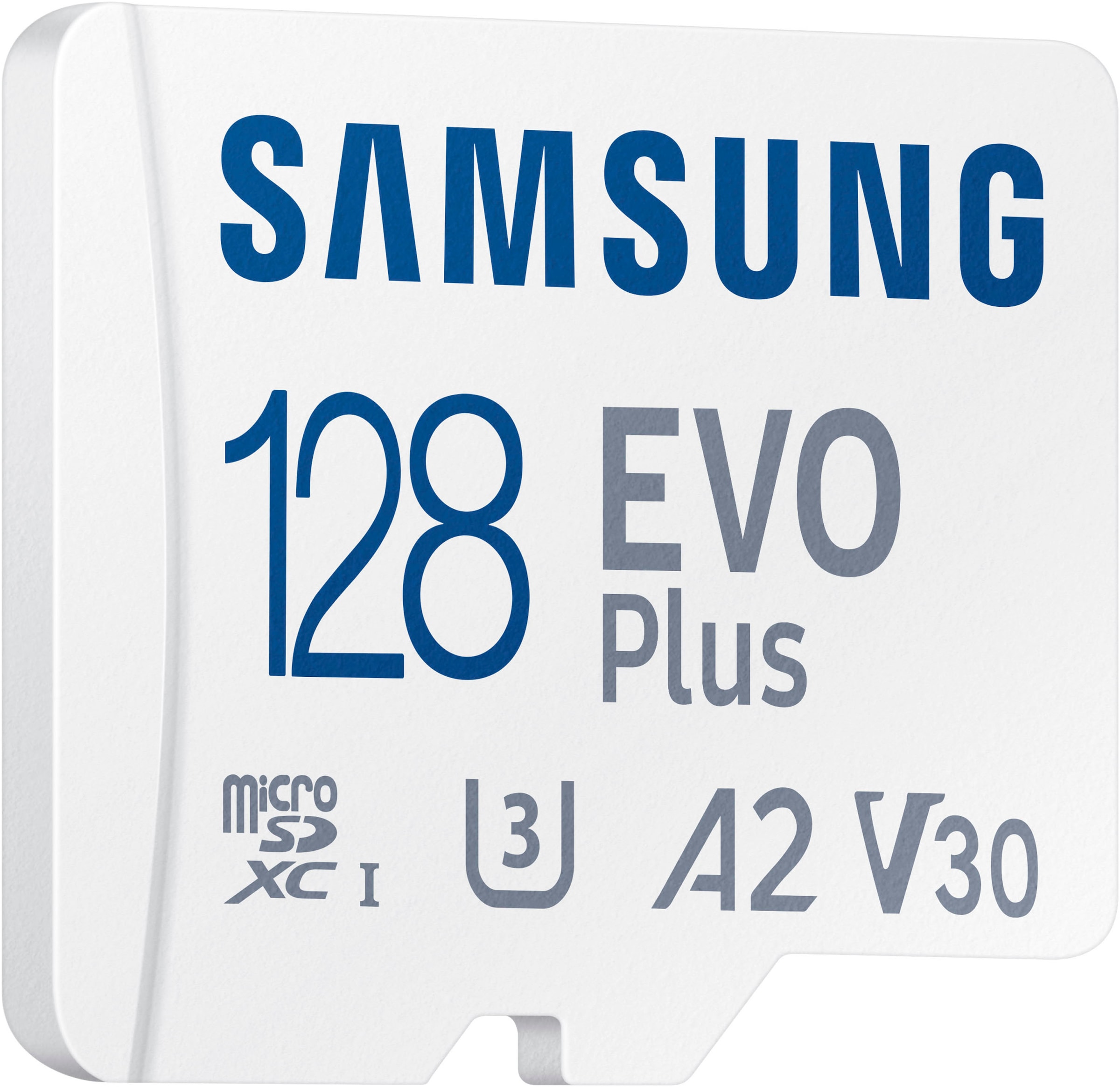 Samsung Speicherkarte »EVO Plus (2024) inkl. SD-Adapter«, (Video Speed Class 30 (V30)/UHS Speed Class 3 (U3) 160 MB/s Lesegeschwindigkeit)