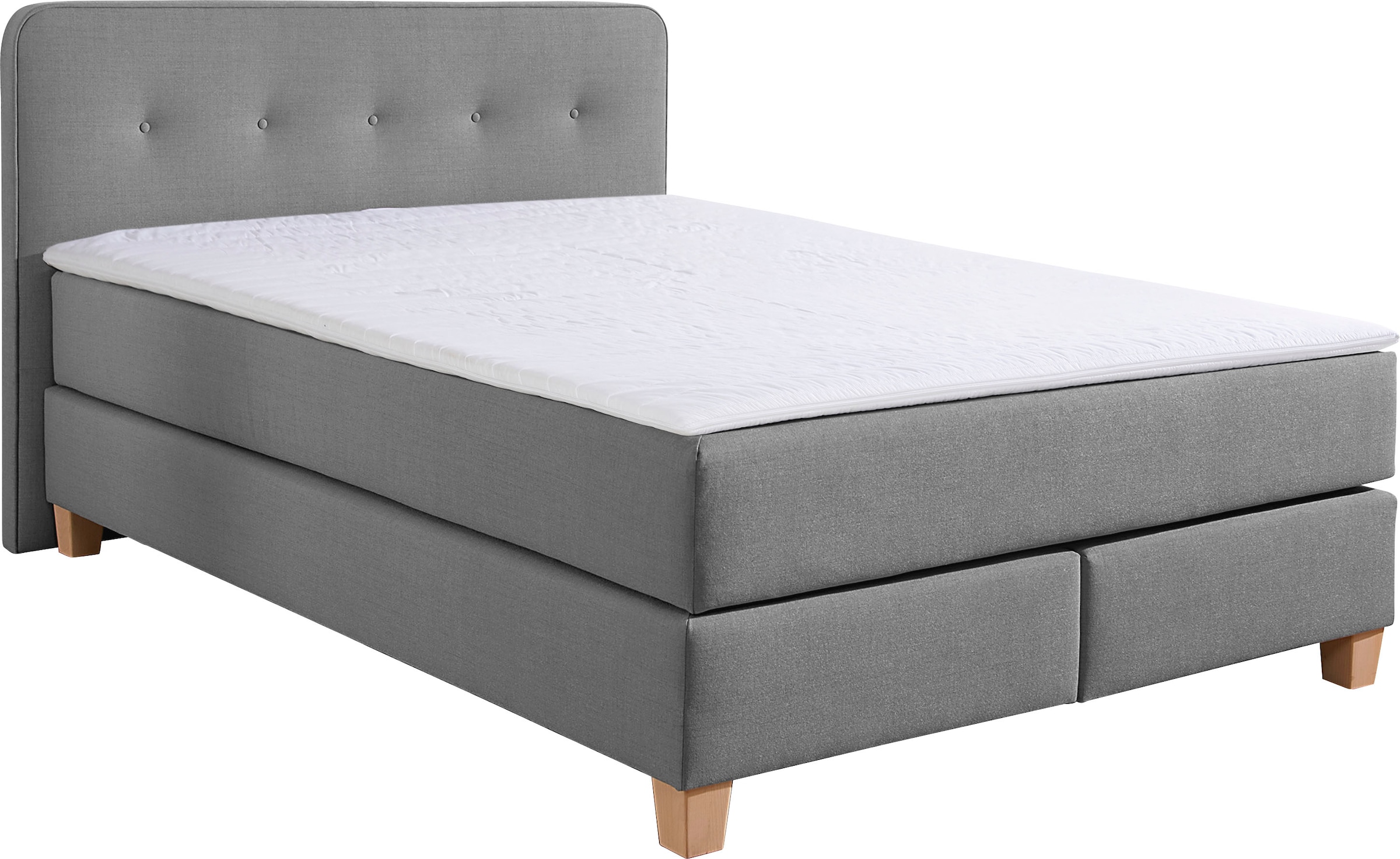 Home affaire Boxspringbett "Fargo", inkl. Topper, in 3 Matratzenarten, in S günstig online kaufen