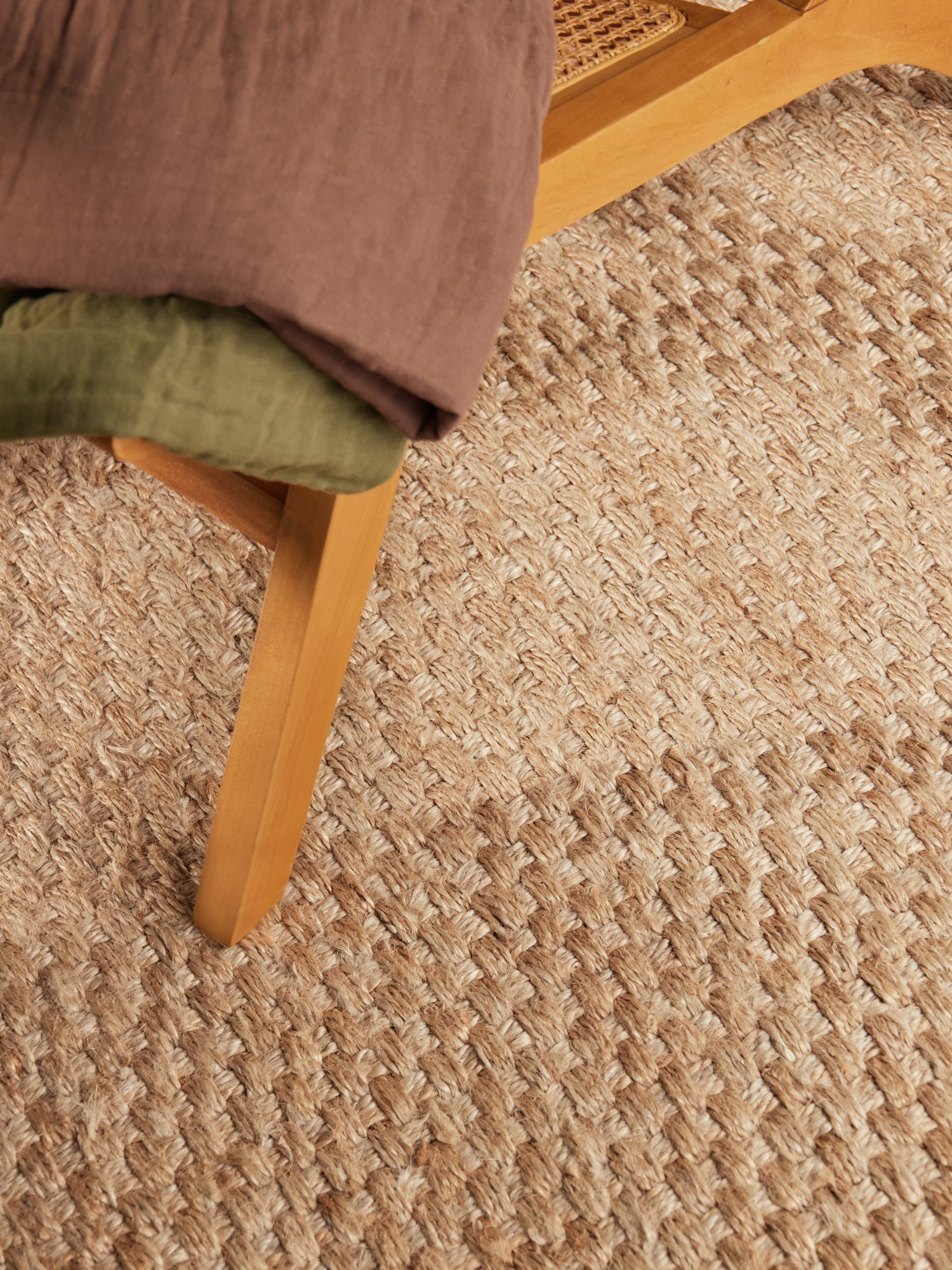 HANSE Home Teppich »Fjord« rechteckig 10 mm Höhe Jute, Handgemacht, Naturteppich, Wohnzimmer, Läufer, Fransen