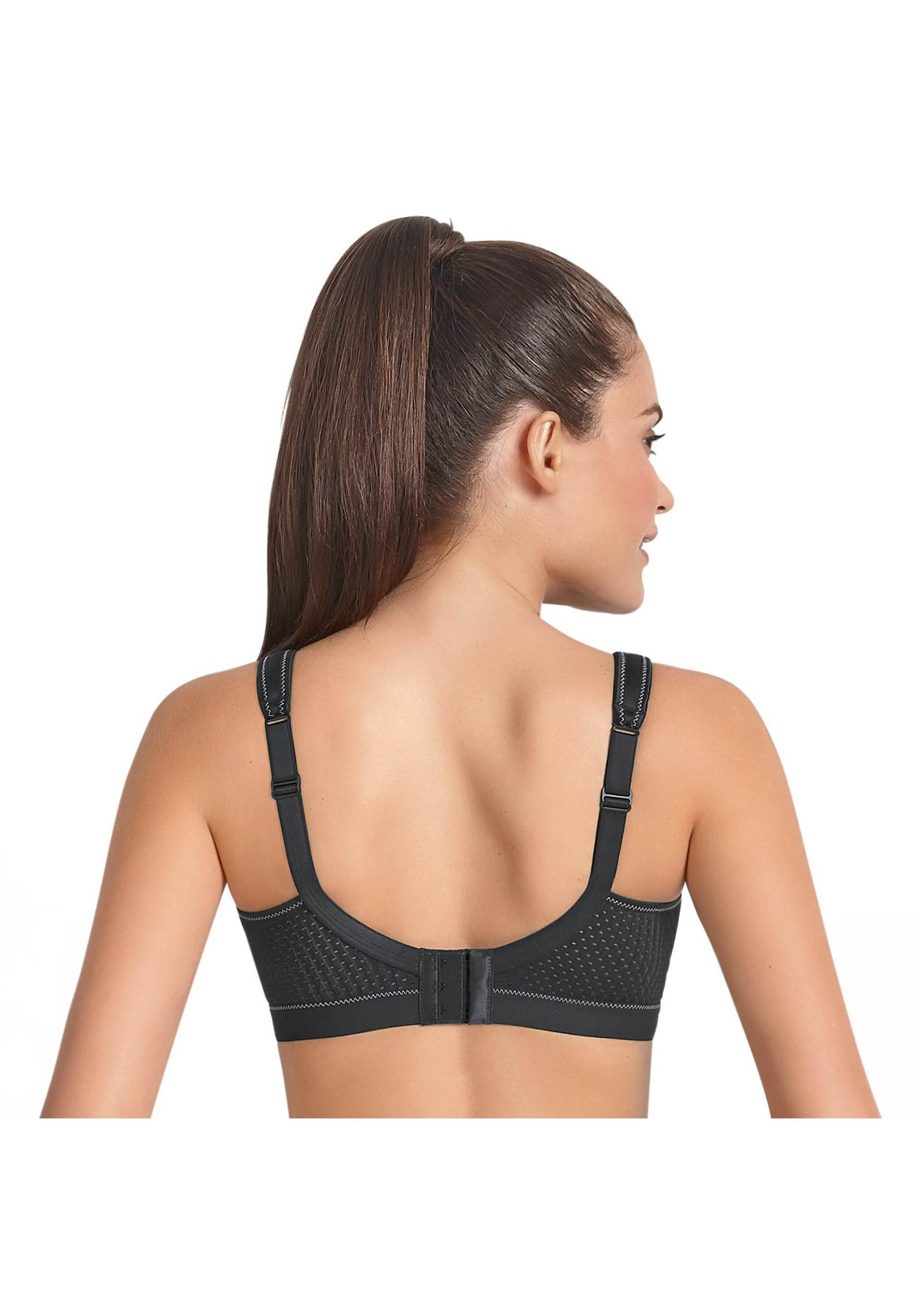 Sport-BH ANITA "Sport BH momentum", Damen, Gr. 80, Cup B, schwarz, Obermaterial: 70% Polyester PES. 15% Polyamid PA. 15% Elasthan EL., BHs Sport-BH 3