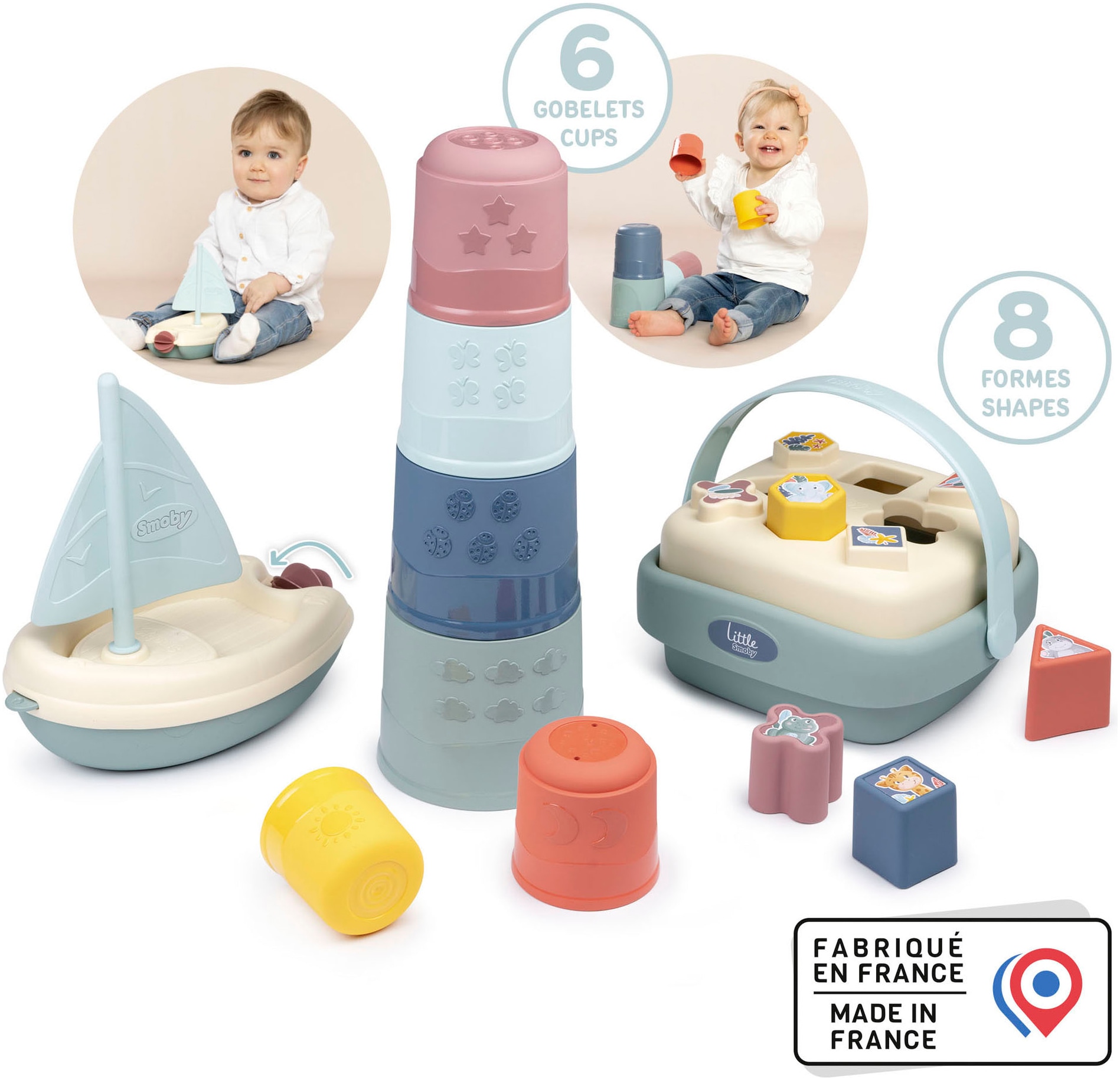 Smoby Spielcenter »Little Smoby Motorikspielzeug-Set«, Made in Europe