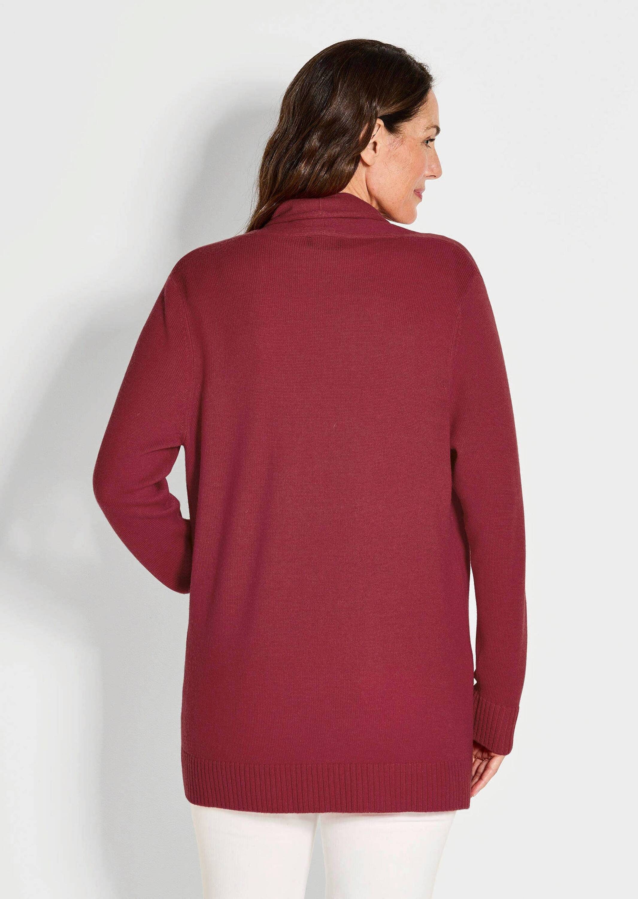 GOLDNER Strickjacke »Langarm Cardigan aus Merino«