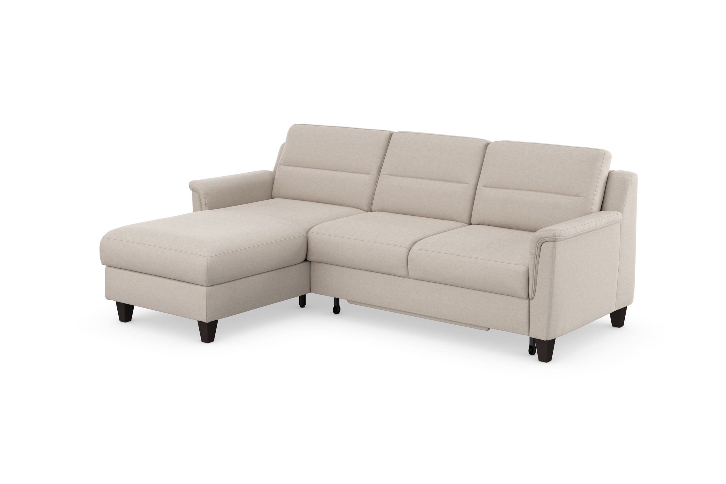 sit&more Ecksofa »Farö L-Form«, inklusive Federkern, wahlweise mit Bettfunktion und Bettkasten