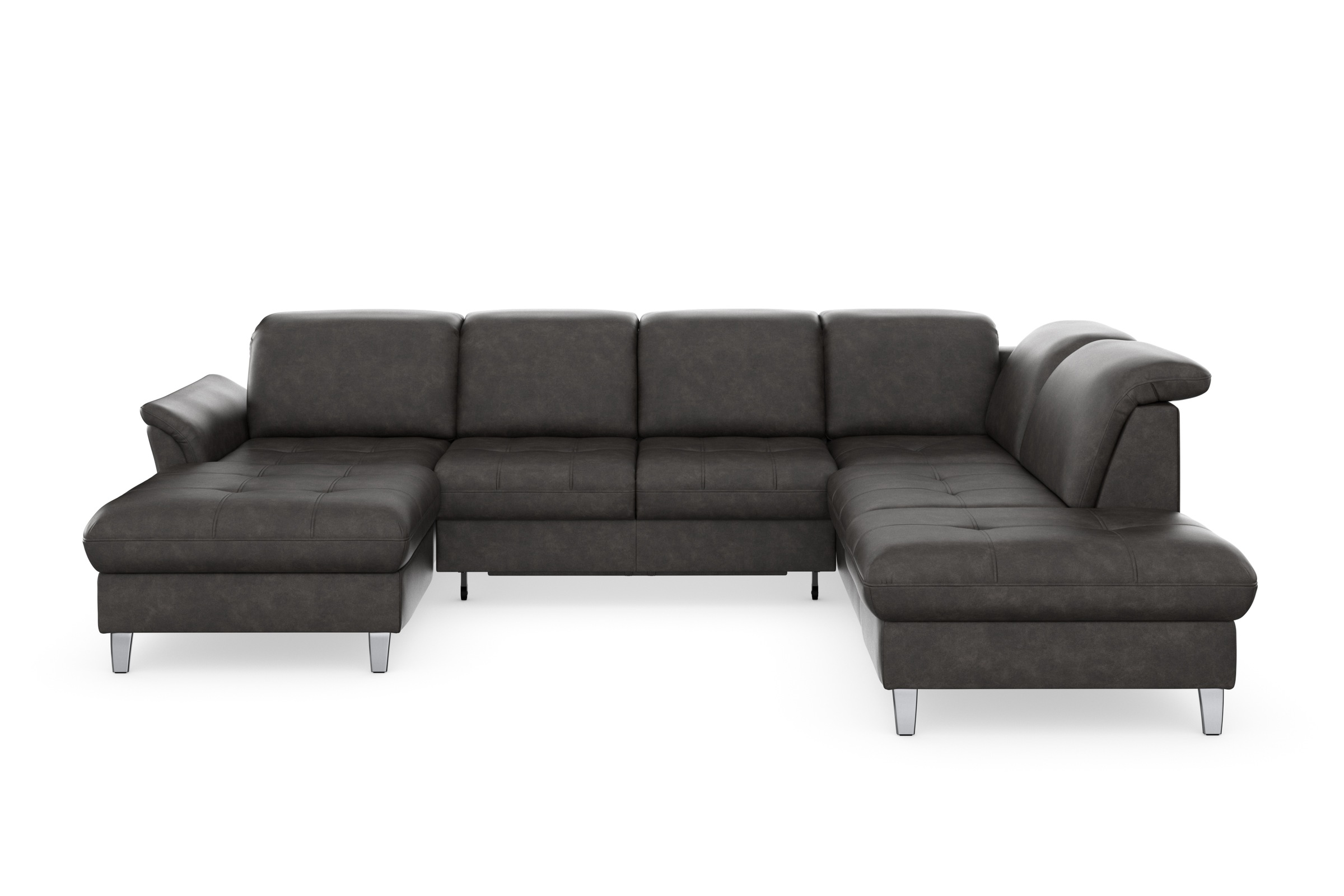 sit&more Wohnlandschaft »Maggiore U-Form«, wahlweise mit Kopfteilverstellung, Bettfunktion und Stauraum