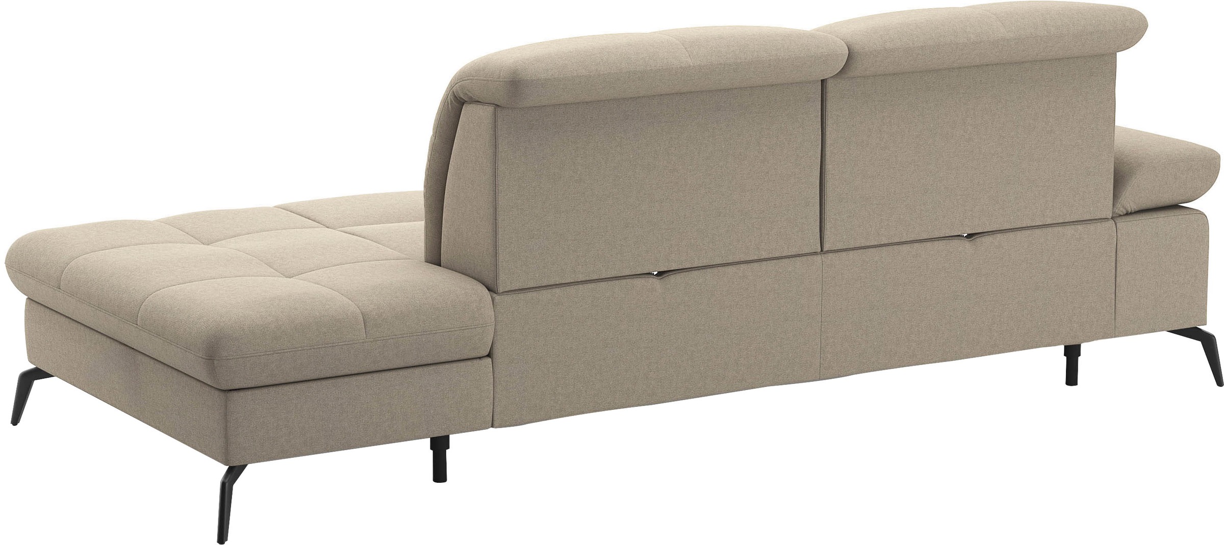 sit&more Recamiere »Amica, inkl. Sitztiefenverstellung und Armteilverstellung« wahlweise mit Kopfteilverstellung und Stauraum