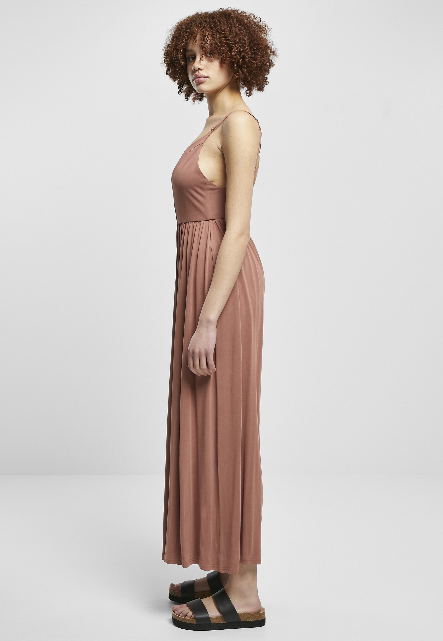 URBAN CLASSICS Jumpsuit »Urban Classics Damen Ladies Modal Spaghetti Jumpsuit« 1 Stk.