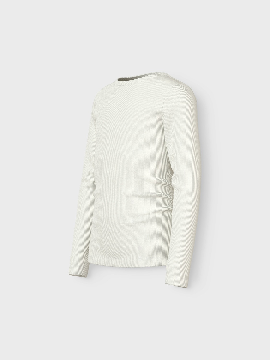 Thumbnail - Name It Langarmshirt "NKFNAKAL LS TOP NOOS" in Basic-Form und leicht gerippter Qualität