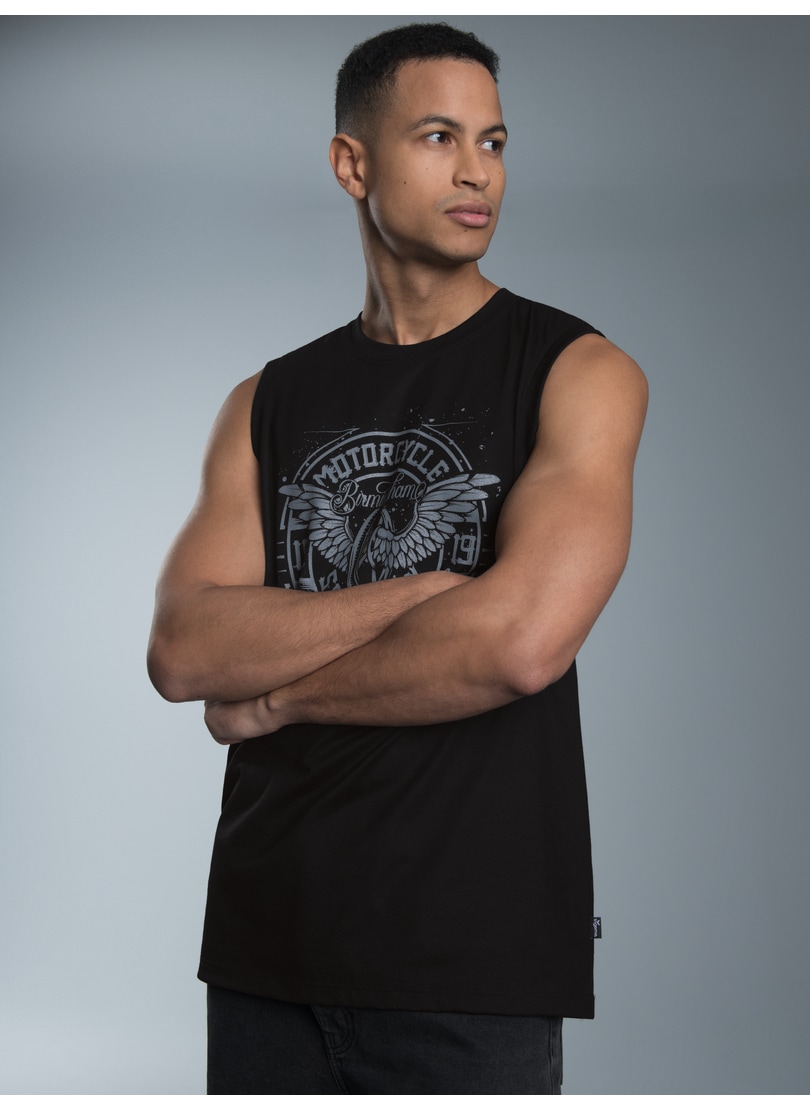 Trigema Trägertop "TRIGEMA Tanktop mit großem Motorrad-Print" 1 Stk. tlg. günstig online kaufen