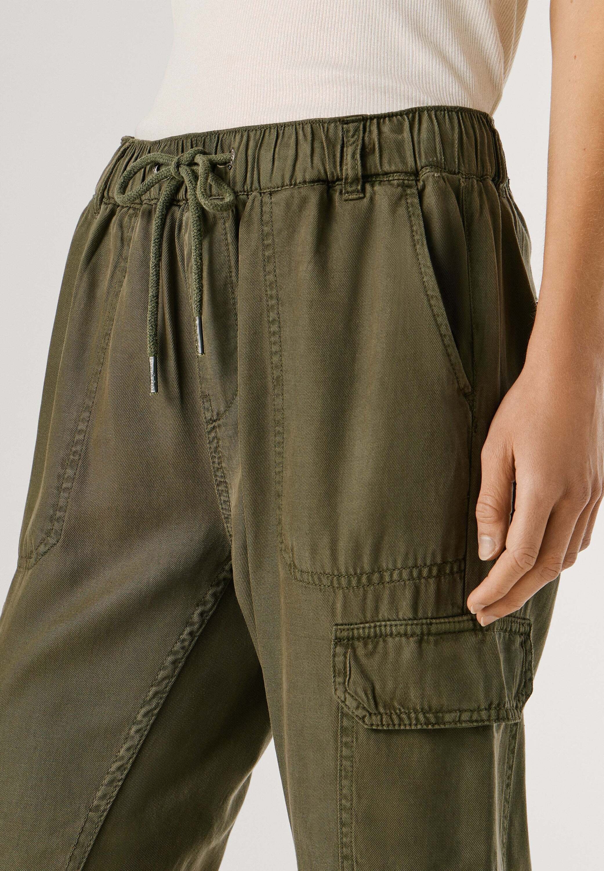 Pepe Jeans Funktionshose »trousers MID WAIST SLIM JOGGER NEW CRUSADE«