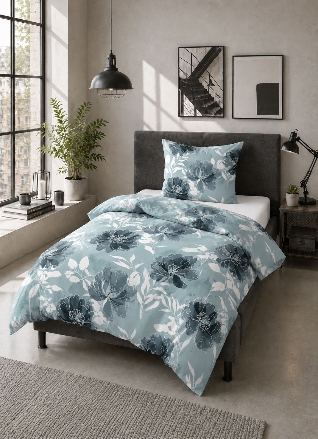 Castell - Markenbettwäsche Bettwäsche »0350385 Polycotton-Biber Bettwäsche 69% Baumwolle, 31% Polyester« 2 wärmend weich, Reißverschluss, Winterbettwäsche, geblümt