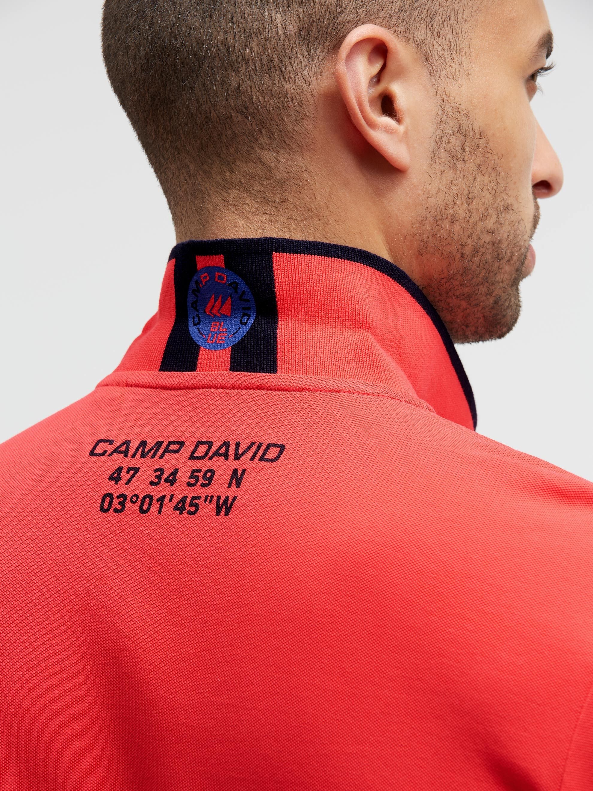 CAMP DAVID Poloshirt mit Baumwolle