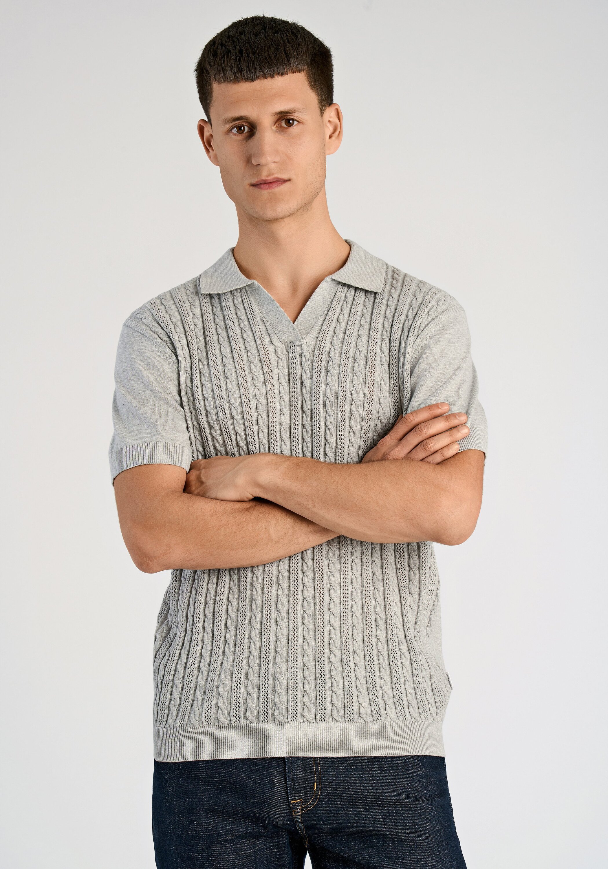LINDBERGH Langarm-Poloshirt "Poloshirt (Langarm) Relaxed Fit"