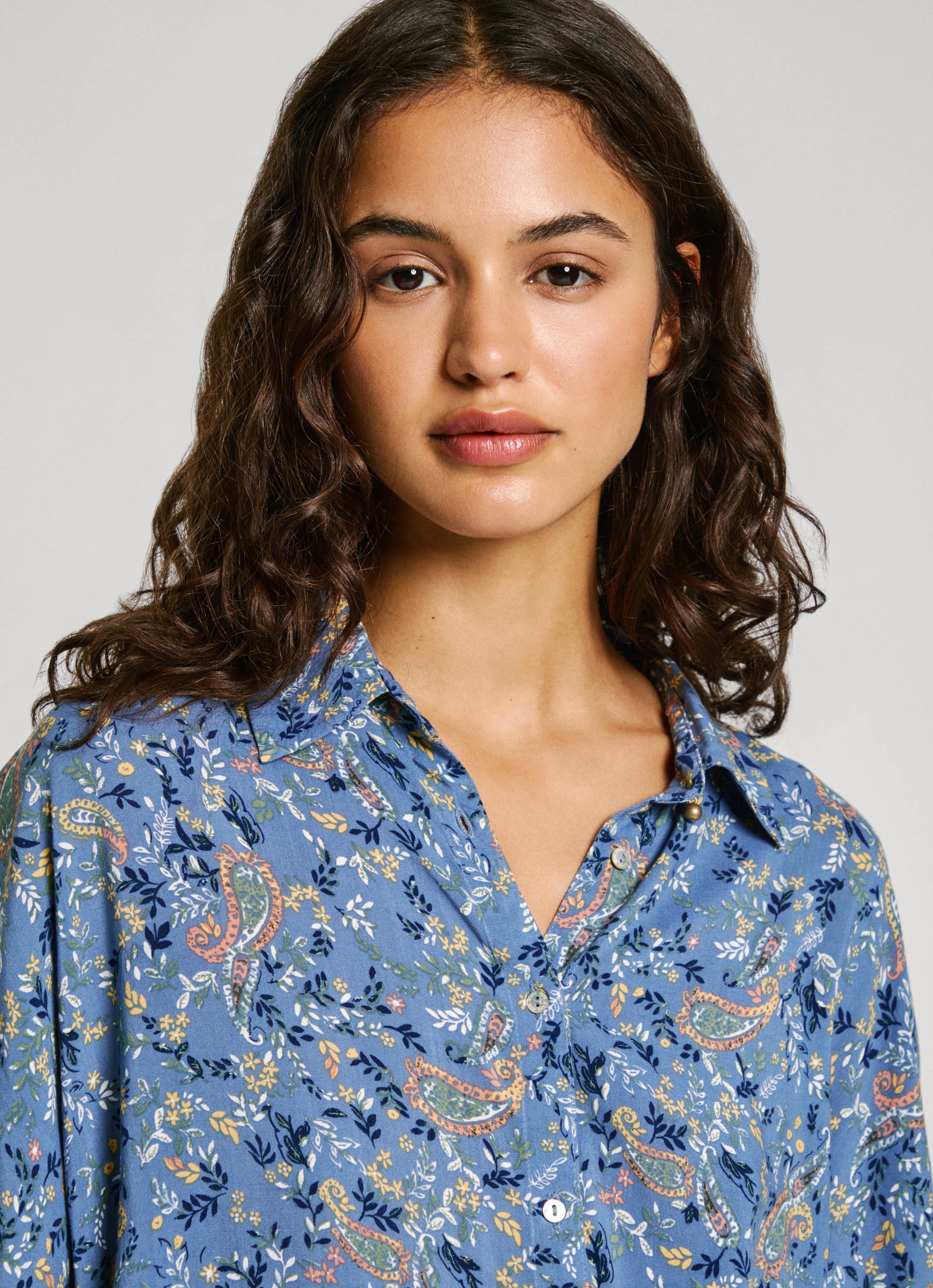 Pepe Jeans Druckbluse »MERY«, mit Paisley Muster in trendy Pyjama-Style