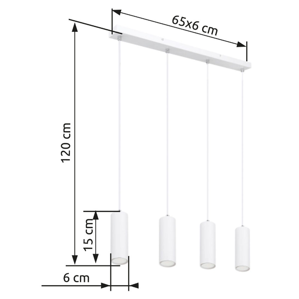 GLOBO LIGHTING Hängeleuchte »ROBBY« GU10 1 Stk. Hängeleuchte, Metall, höhenverstellbar, GU10