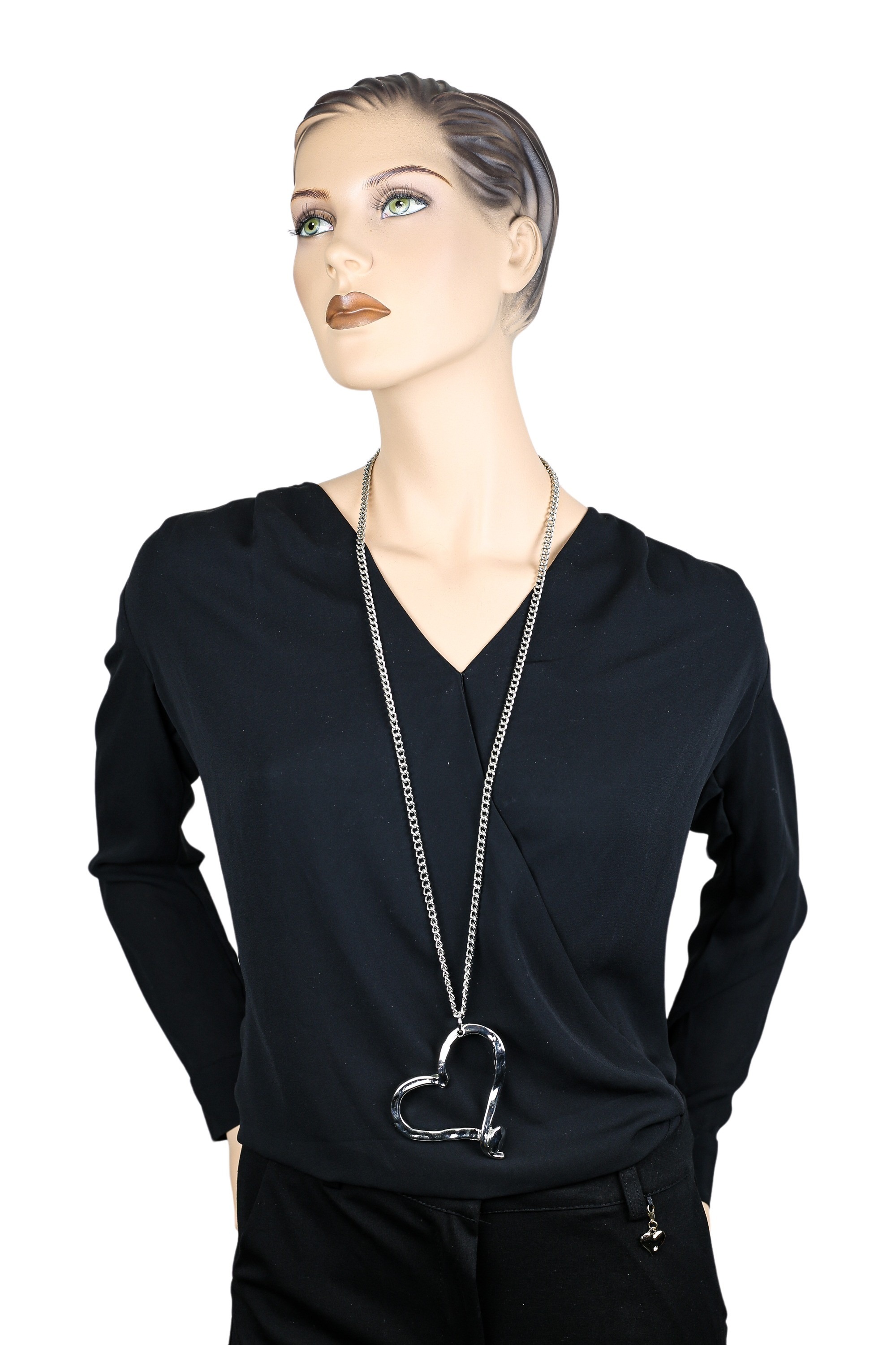 COLLEZIONE ALESSANDRO Lange Kette »Herz«, mit XL Herz Anhänger