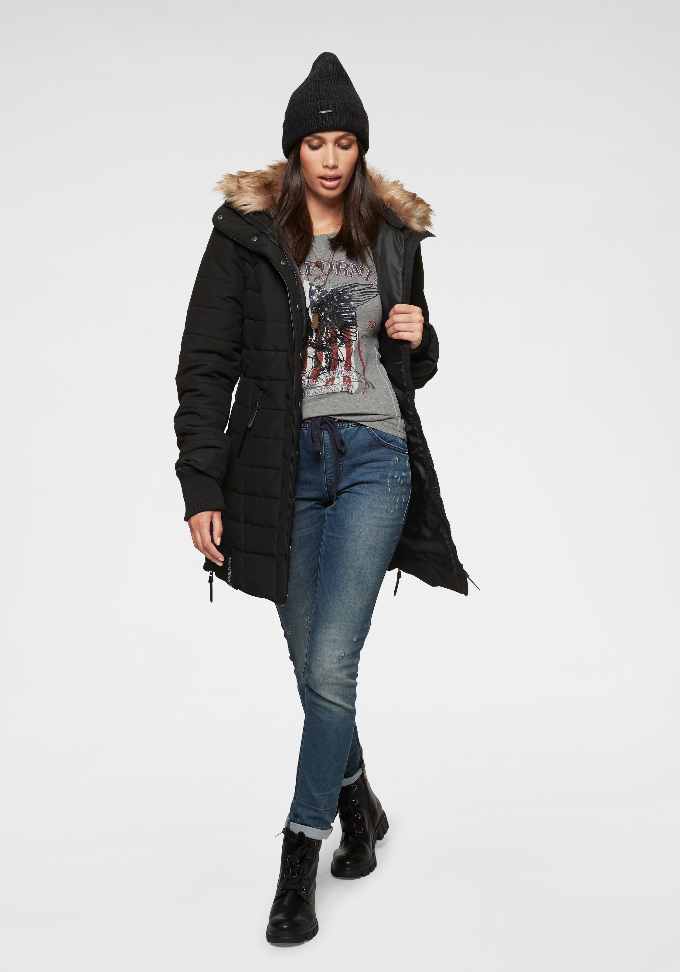 ALPENBLITZ Bern Winter Jacket Black Size 34 3
