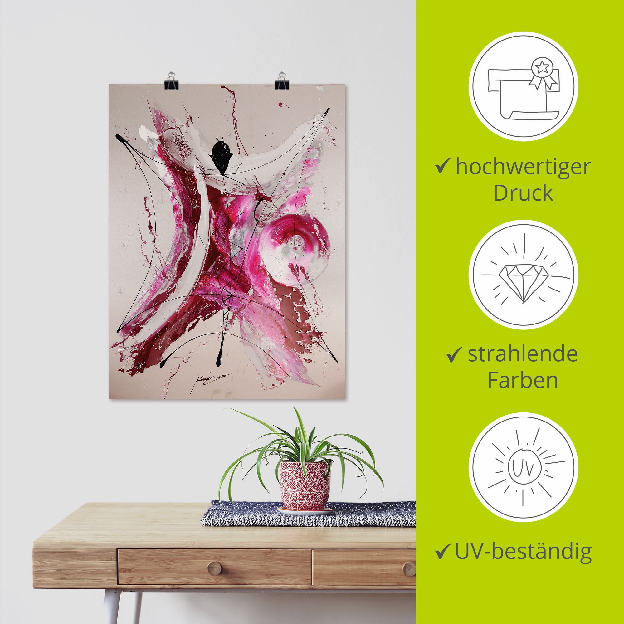 Artland Poster »Mephisto I« Gegenstandslos 1 Stk. tlg. als Leinwandbild, Poster in verschied. Größen